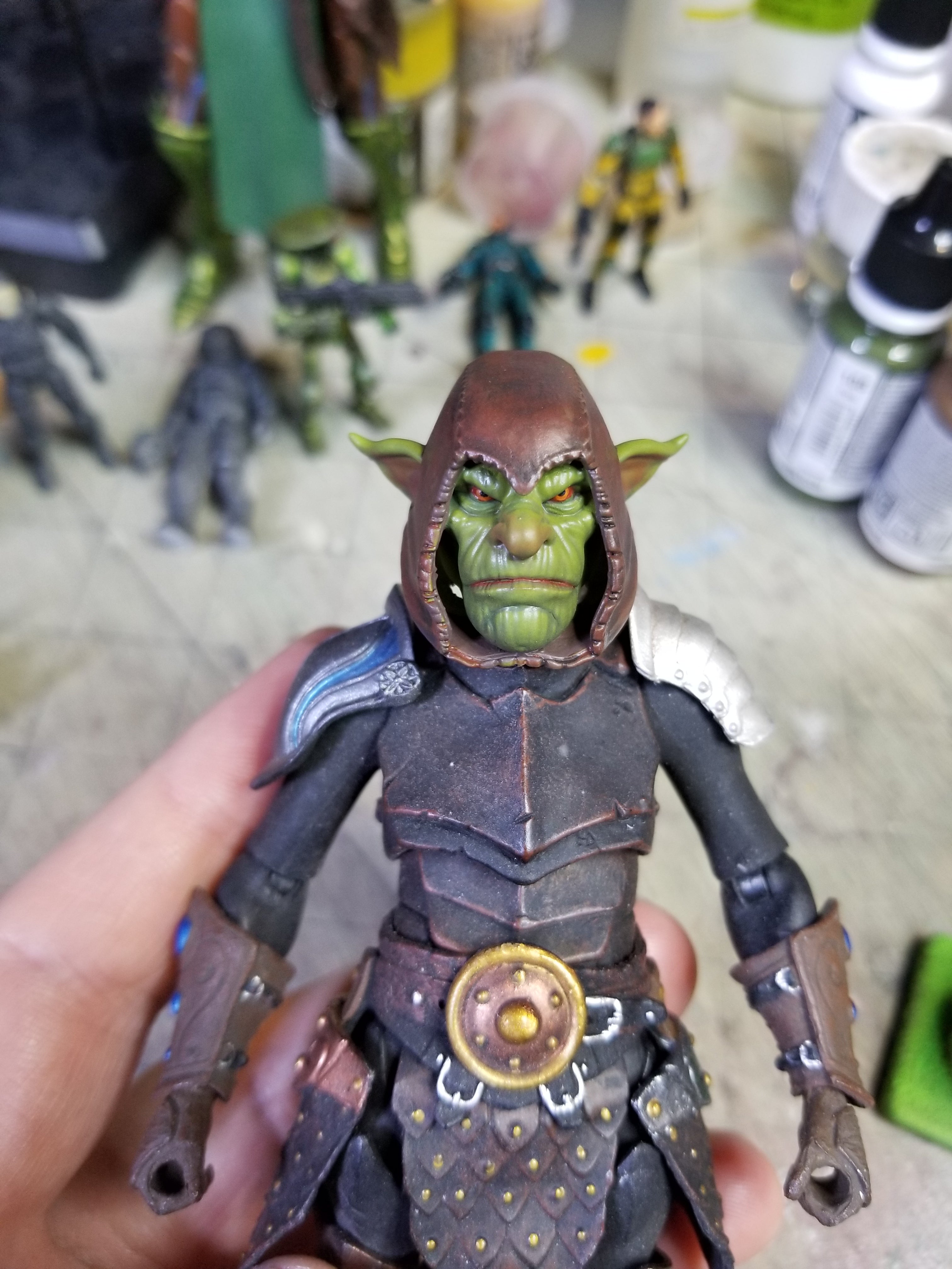 Hooded Goblin head for Legions