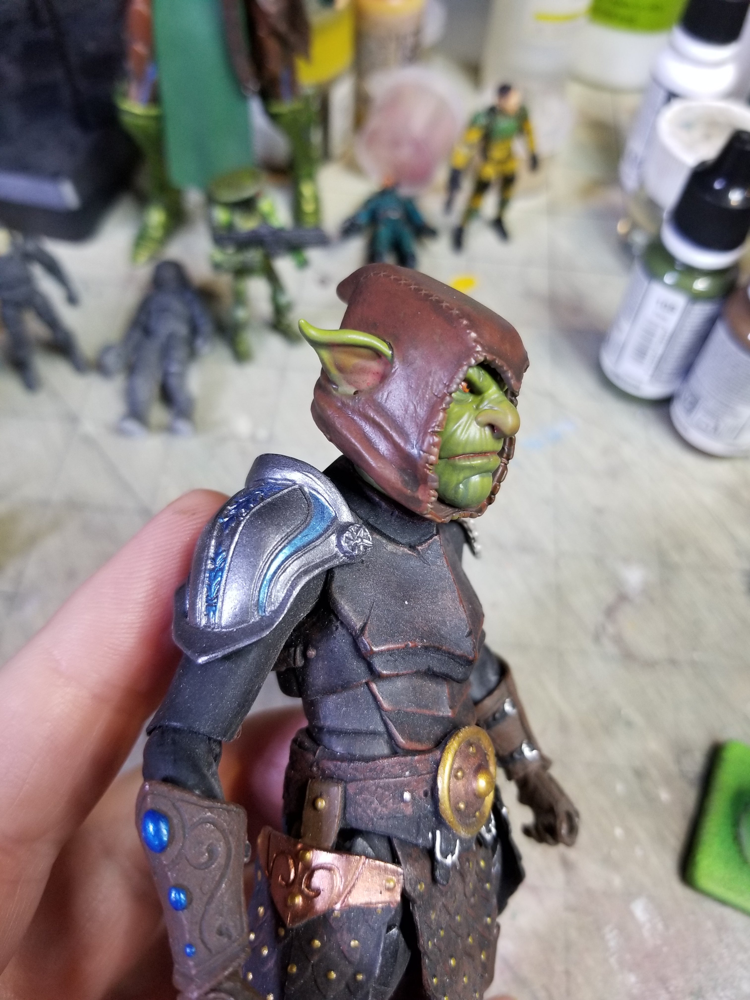 Hooded Goblin head for Legions