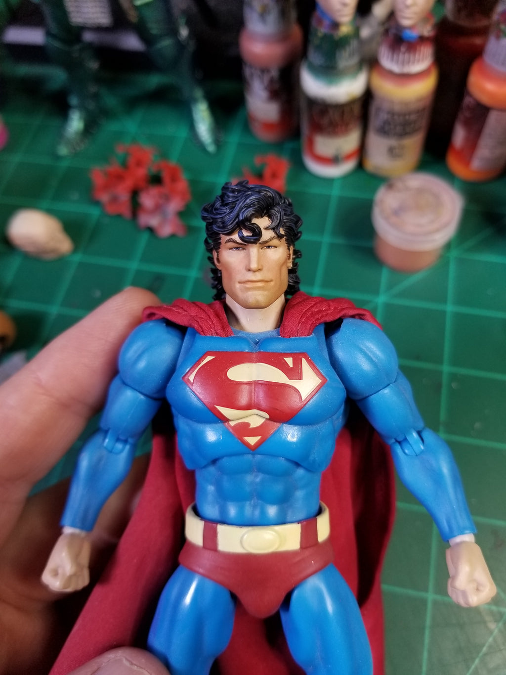 Mullet Superman head for MAFEX