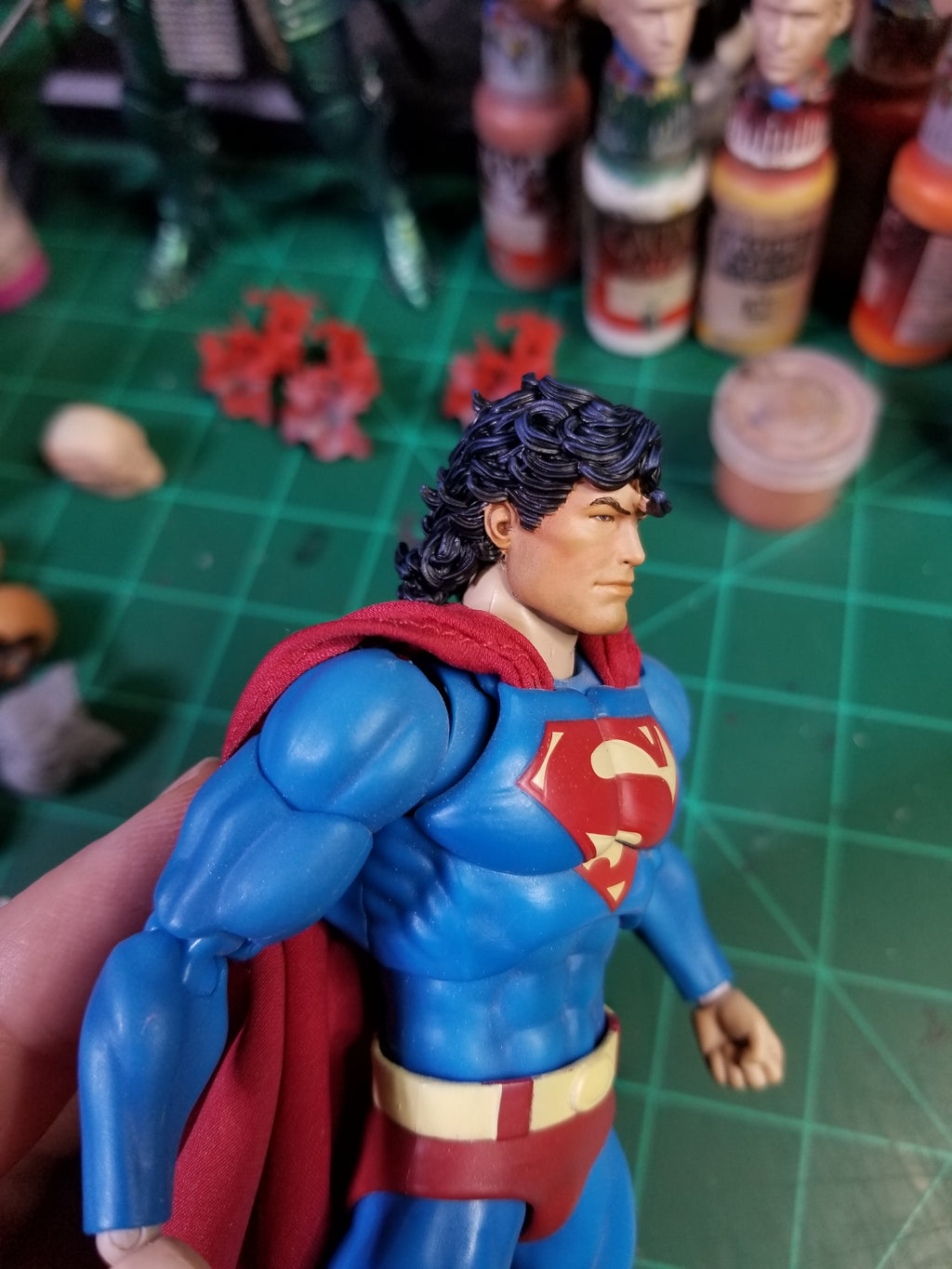 Mullet Superman head for MAFEX