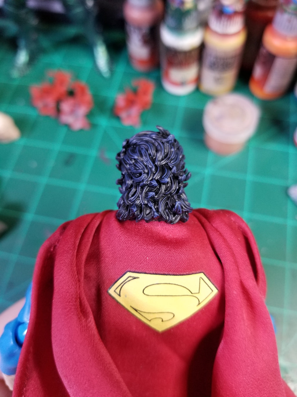 Mullet Superman head for MAFEX