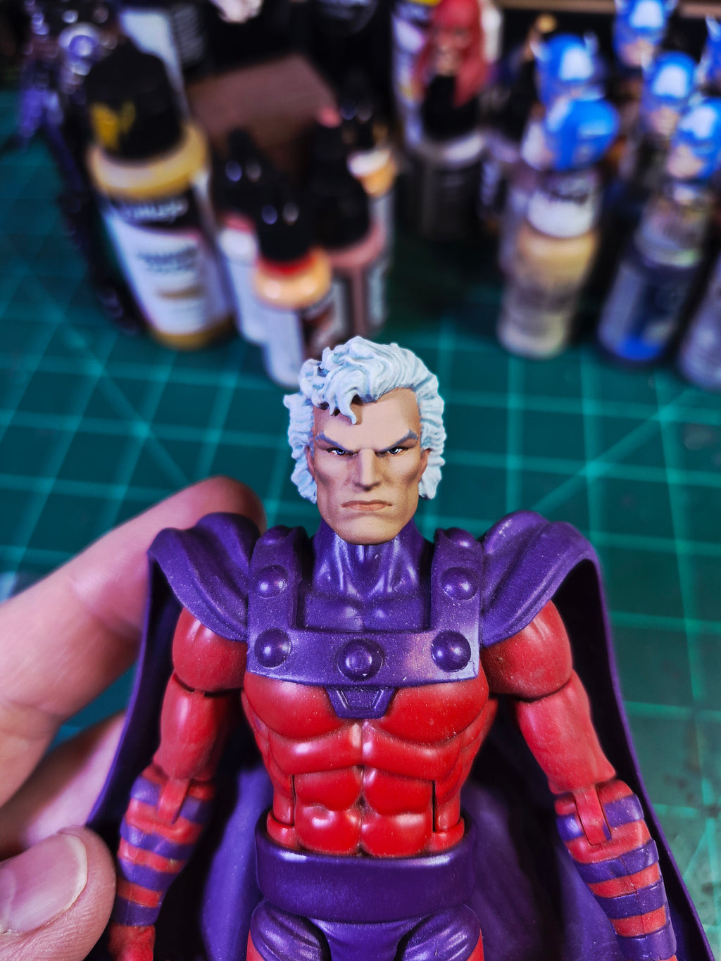 Jim Lee Magneto head for Legends