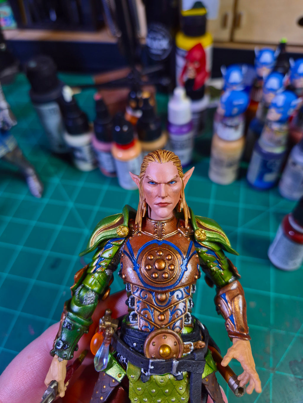 Blonde Elf head for Legions