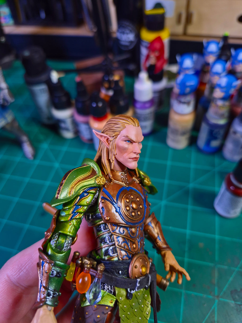 Blonde Elf head for Legions