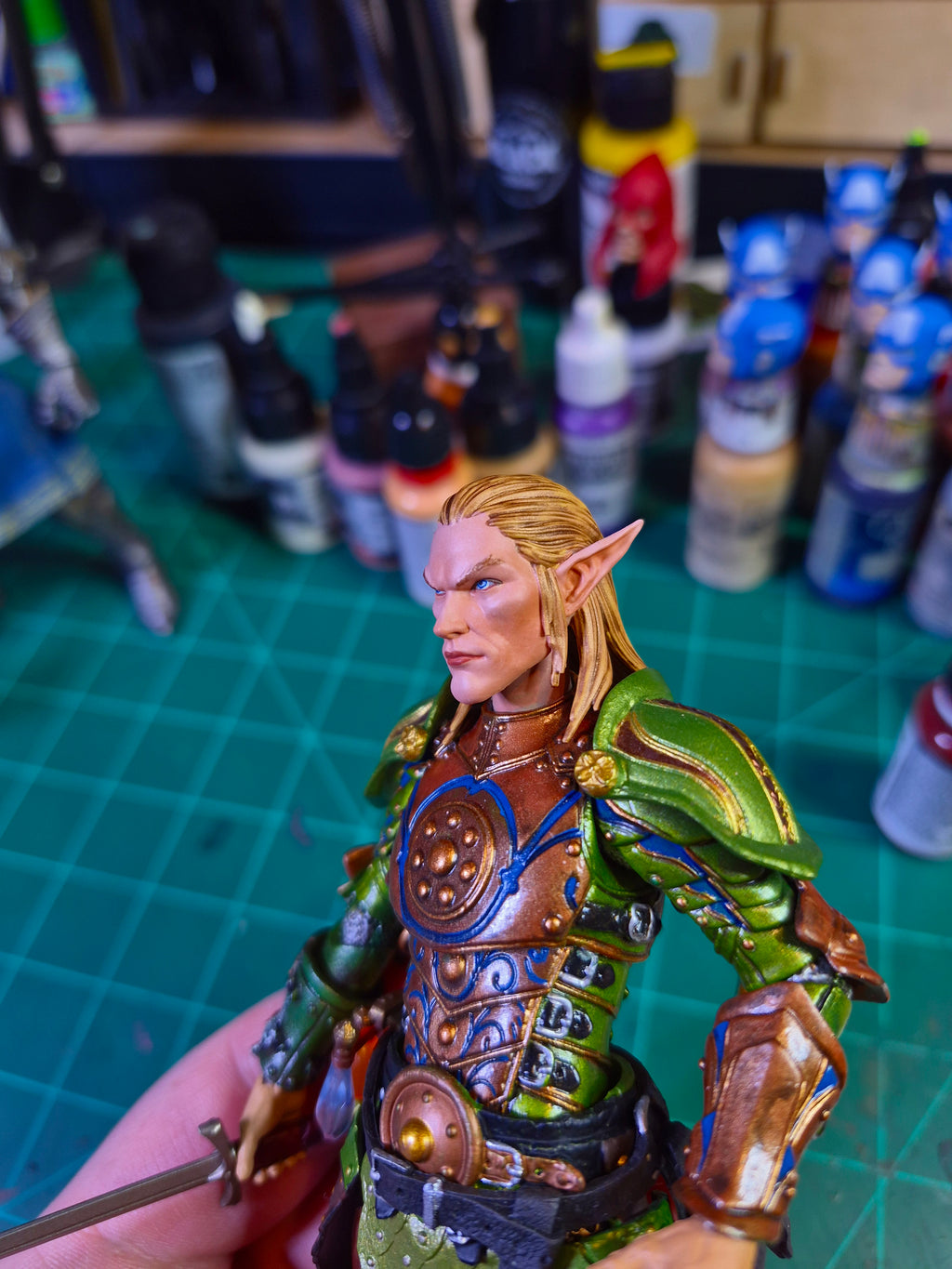 Blonde Elf head for Legions