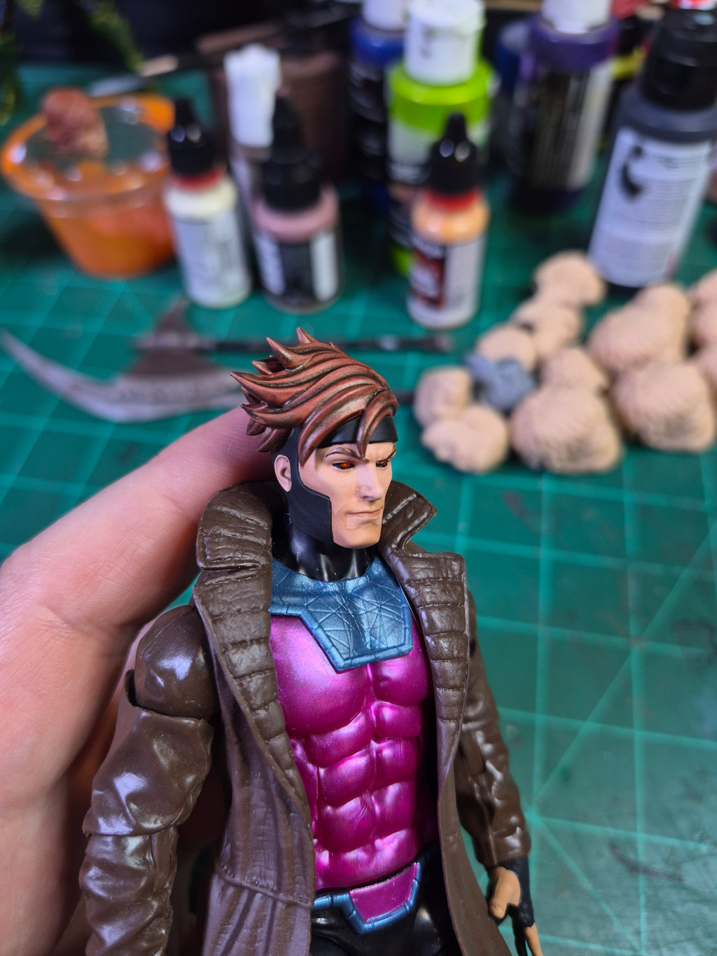 X-men 97 Gambit head with open socket
