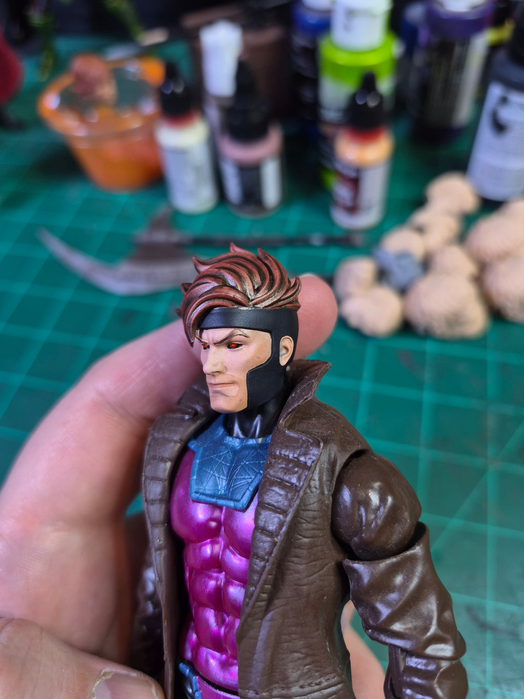 X-men 97 Gambit head with open socket