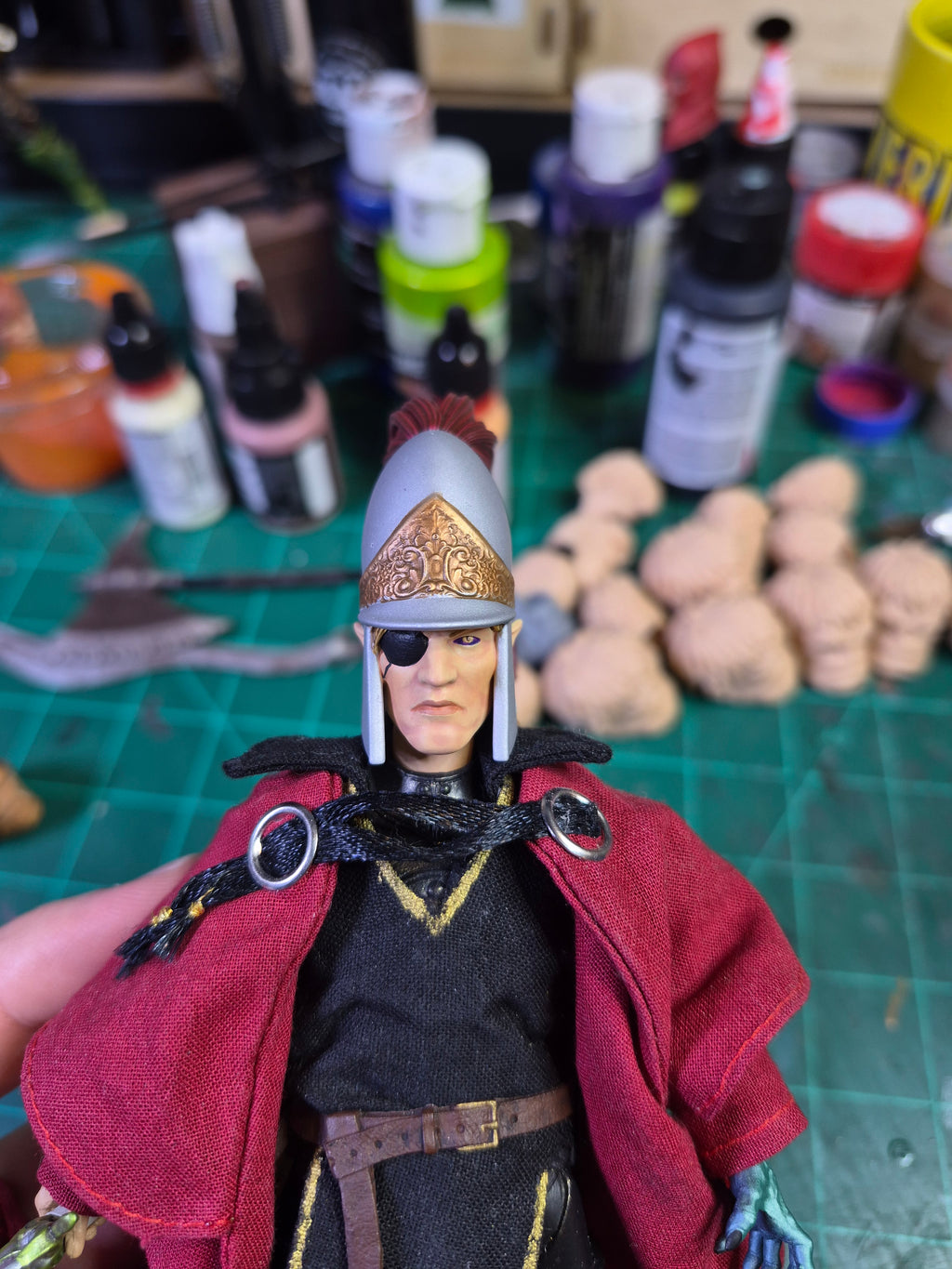 Helmeted Corum head for Legions