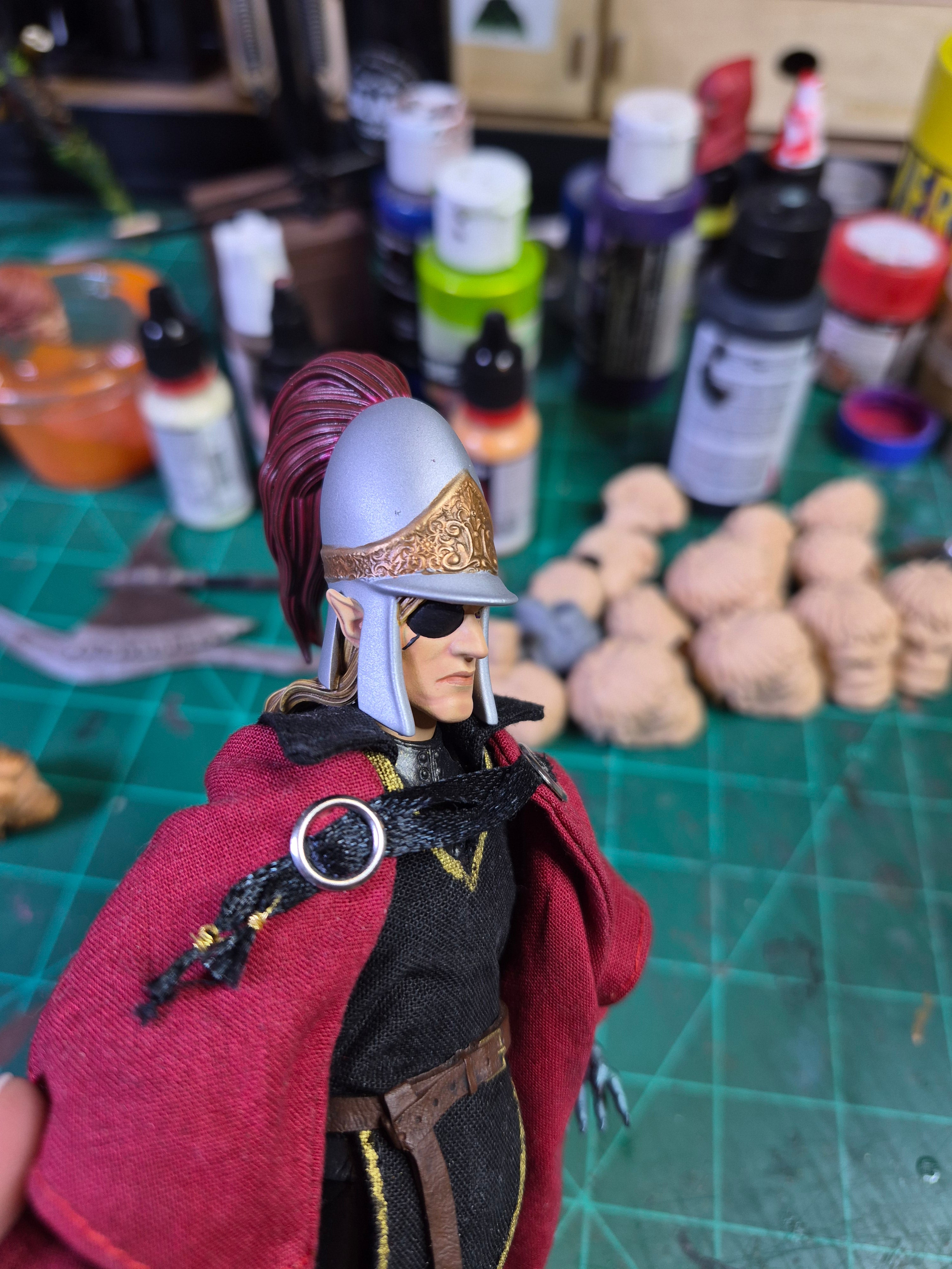 Helmeted Corum head for Legions