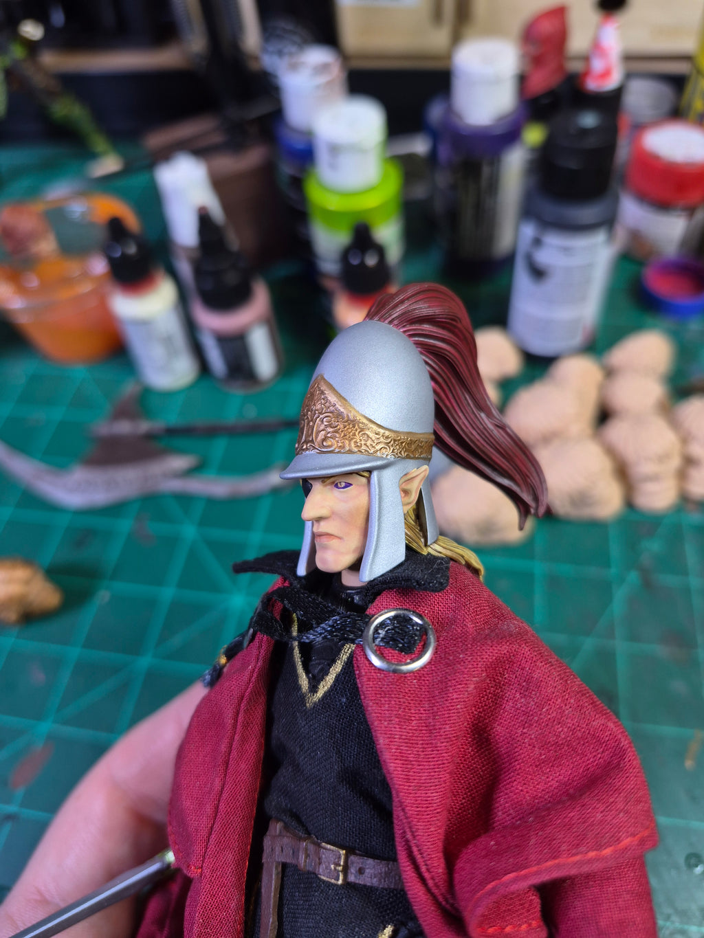 Helmeted Corum head for Legions