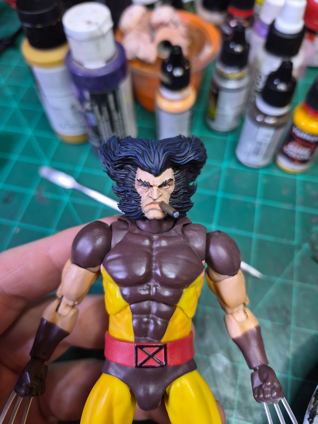 Weapon X head with cigar, open socket