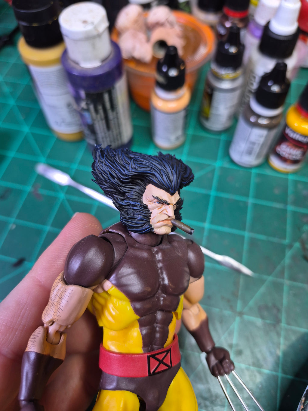 Weapon X head with cigar, open socket