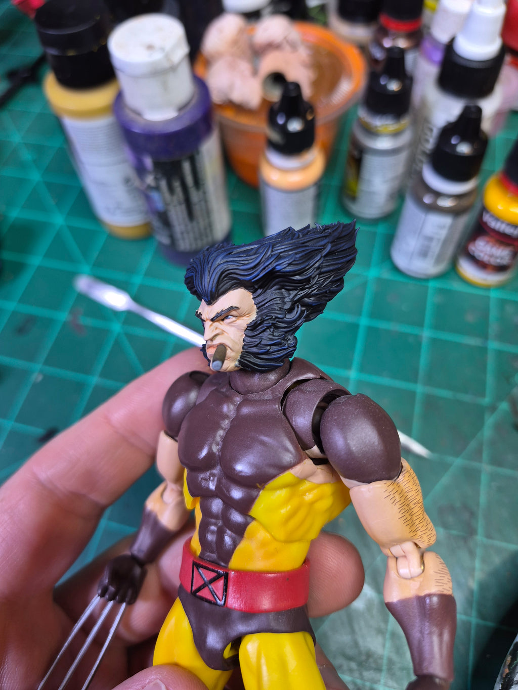 Weapon X head with cigar, open socket