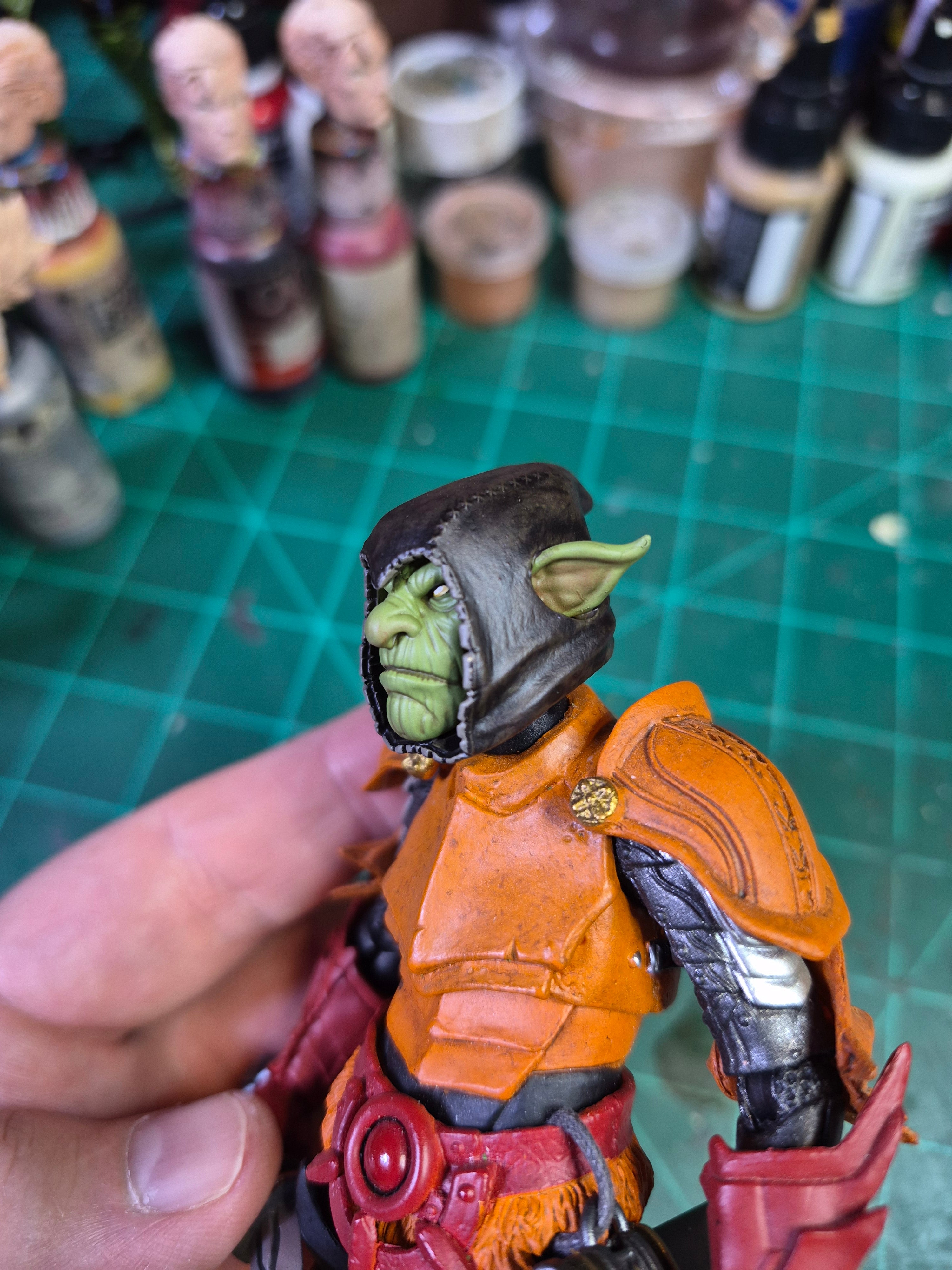 Hooded Goblin head for Legions