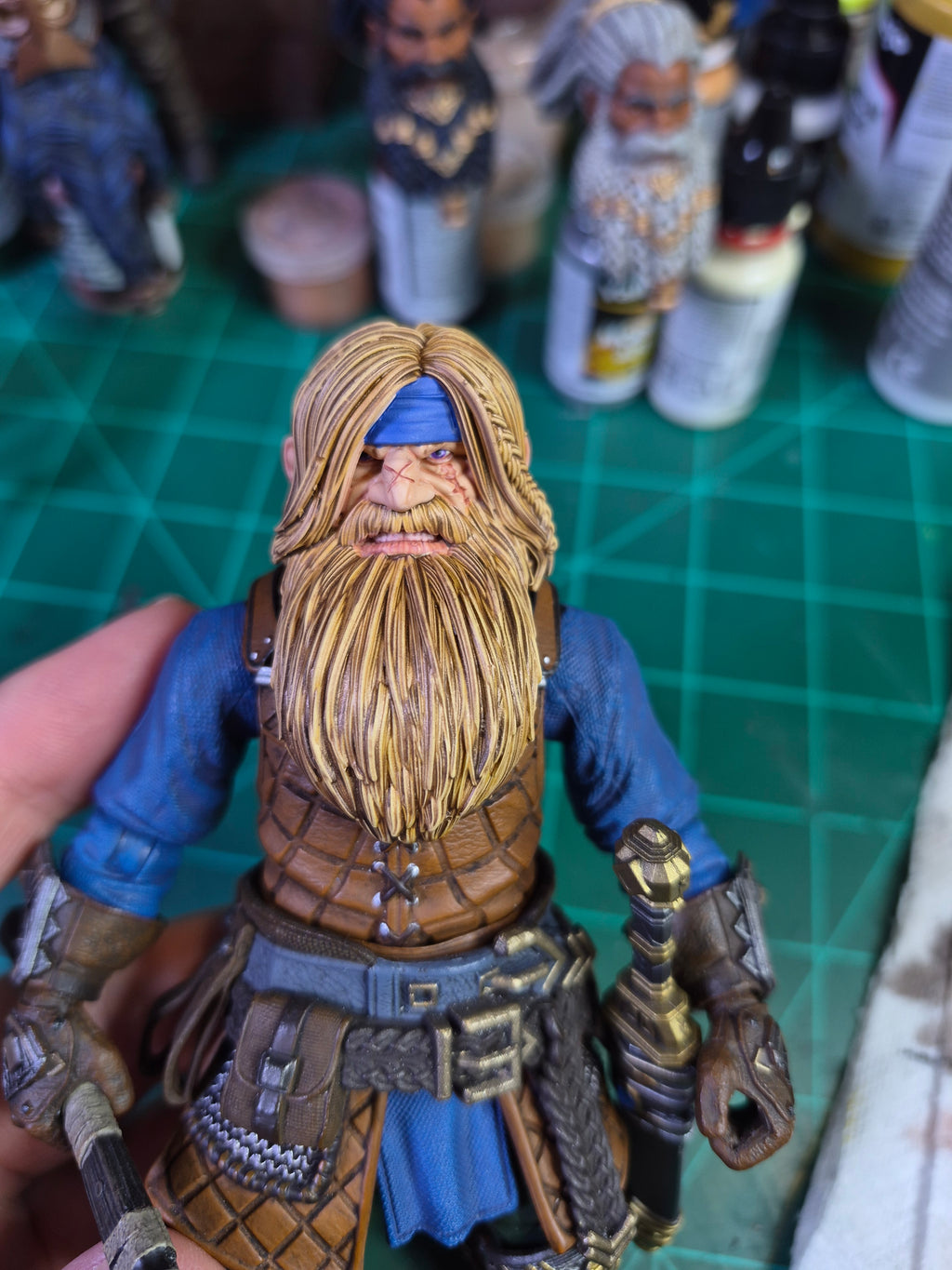 Blonde Dwarf head for Legions