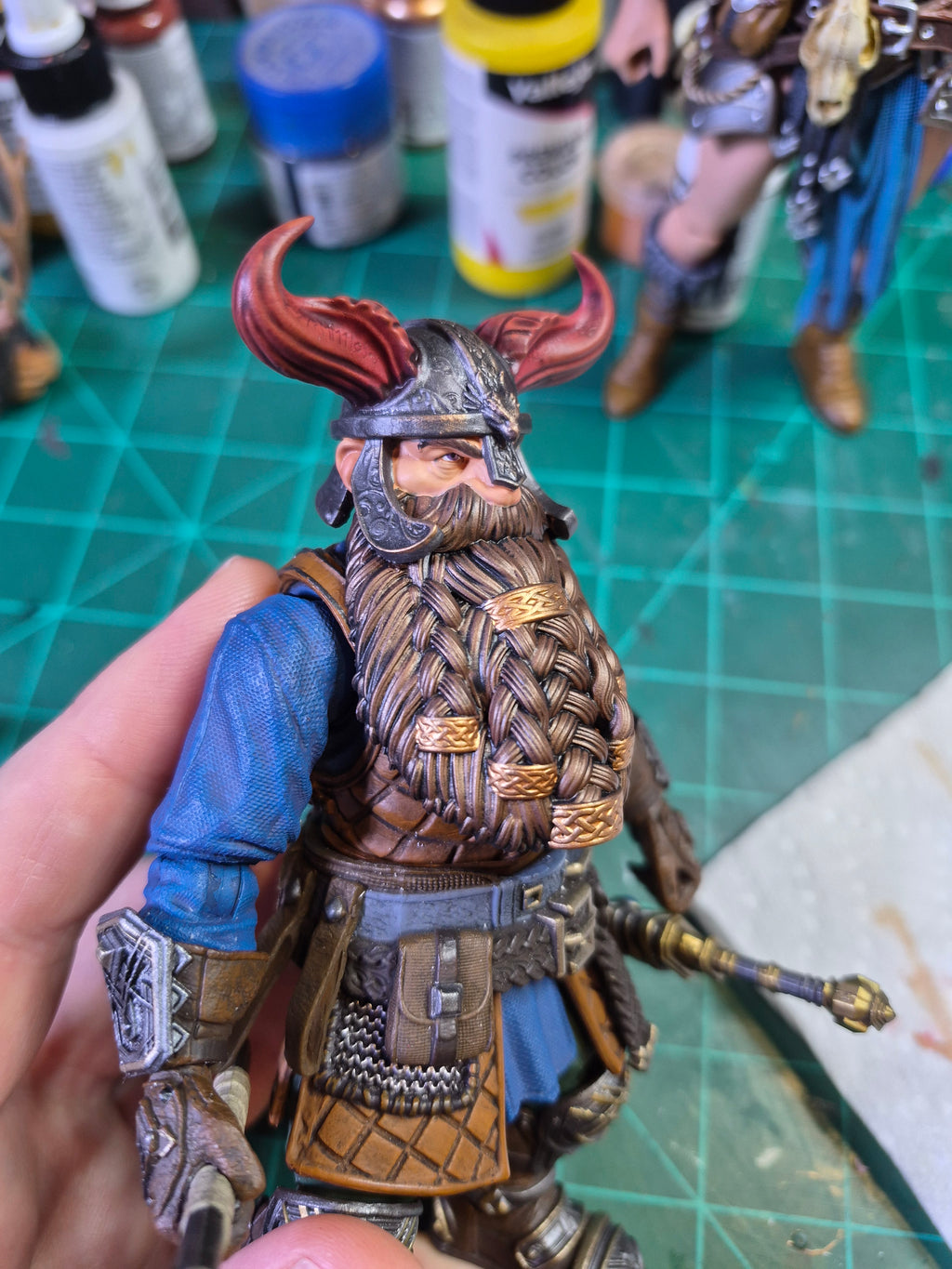 Dwarf Dragonslayer brownbeard head for Legions