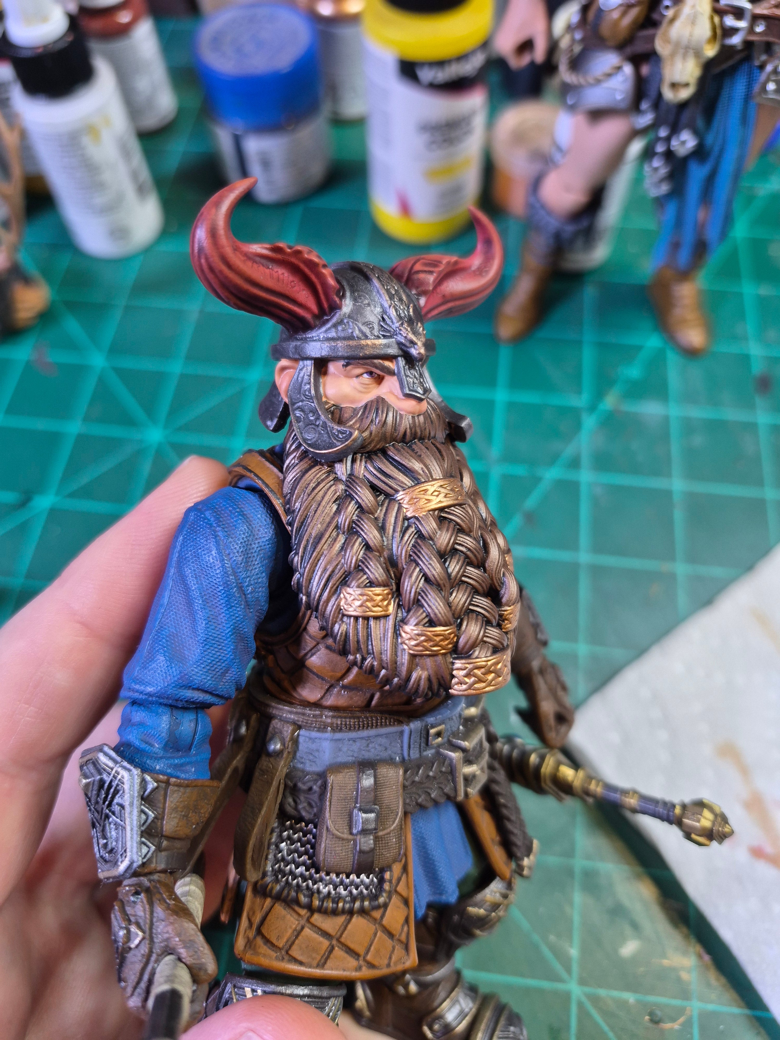 Dwarf Dragonslayer brownbeard head for Legions