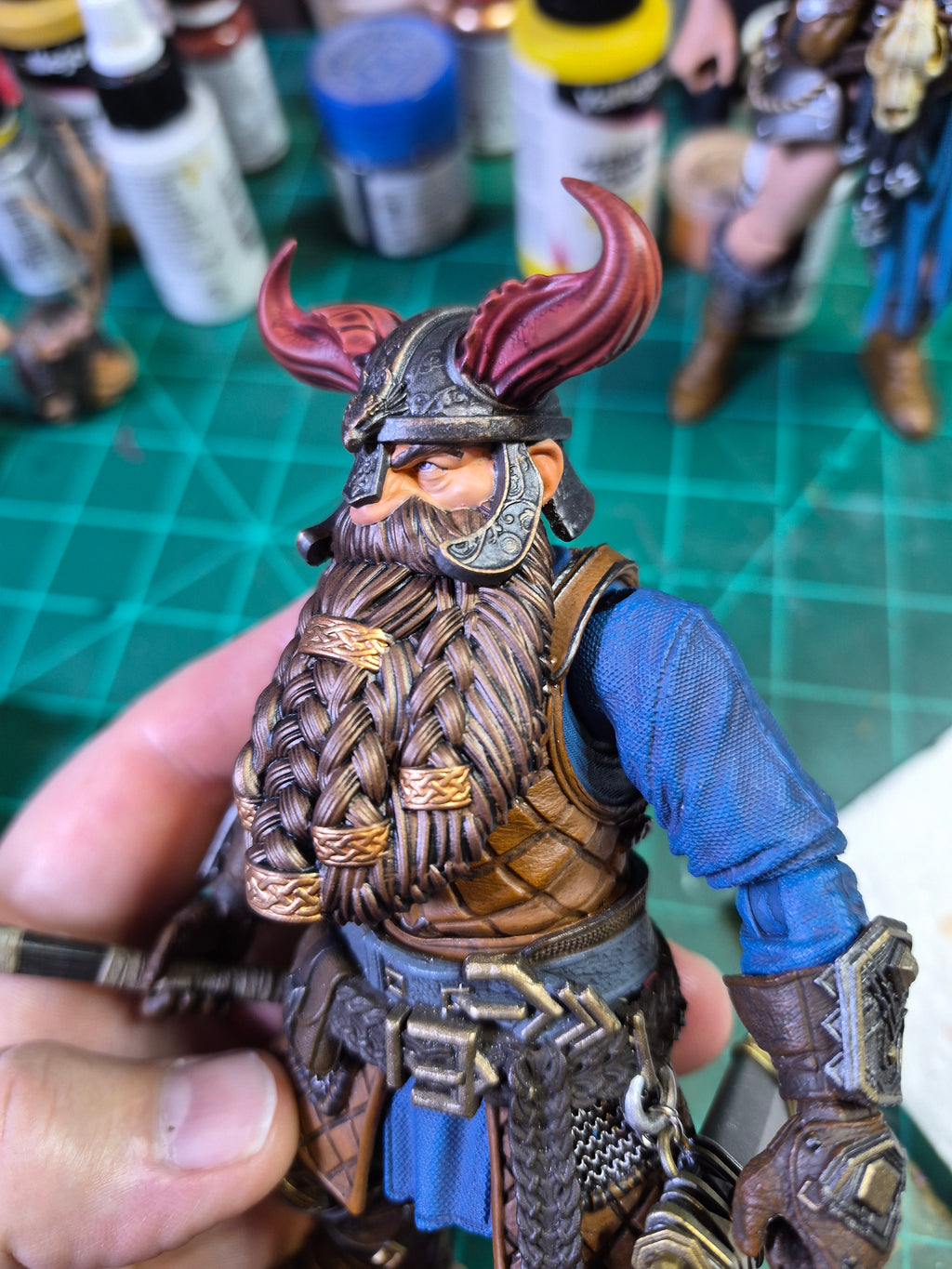 Dwarf Dragonslayer brownbeard head for Legions
