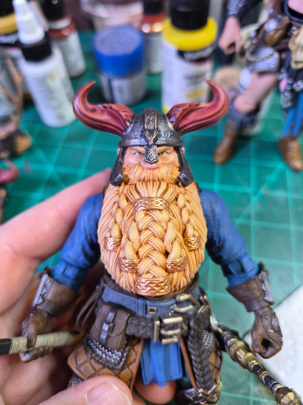 Dwarf Dragonslayer blondebeard head for Legions