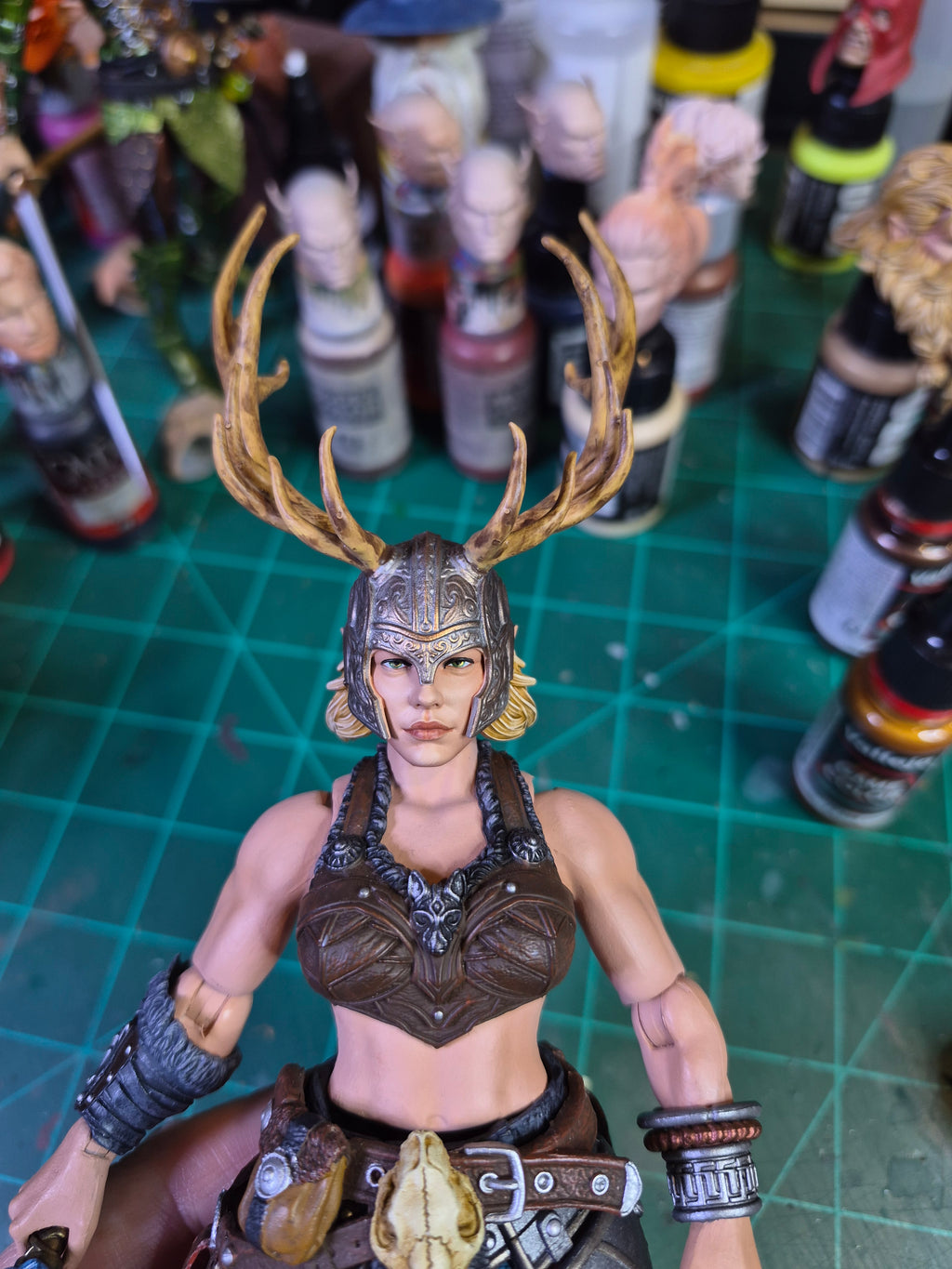 Blonde Elf Warrior head for Legions