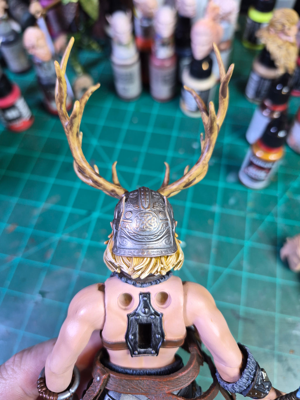 Blonde Elf Warrior head for Legions