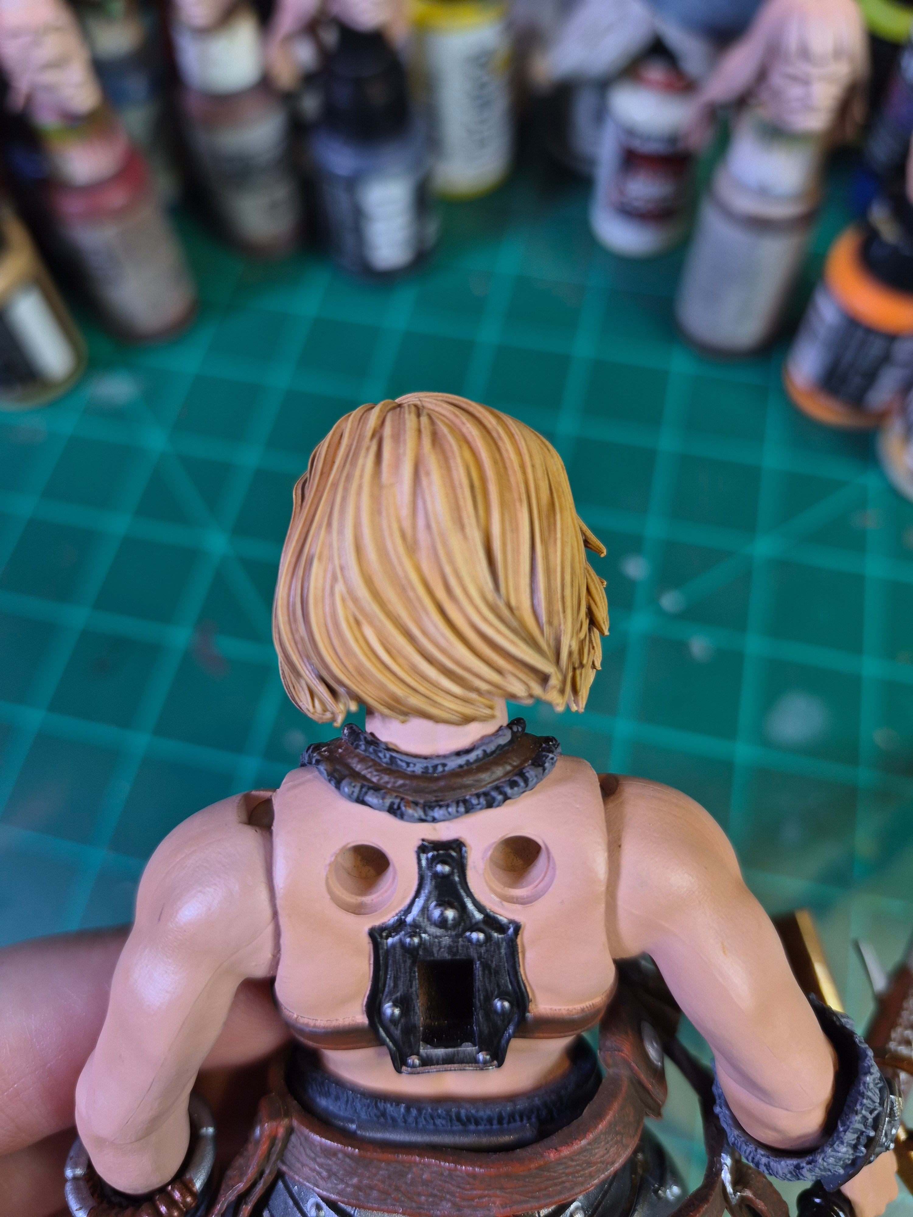 Blonde Barbarian Elf head for V1 Legions