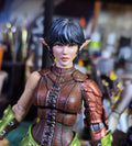 Black Haired Female Elf Head For Legions