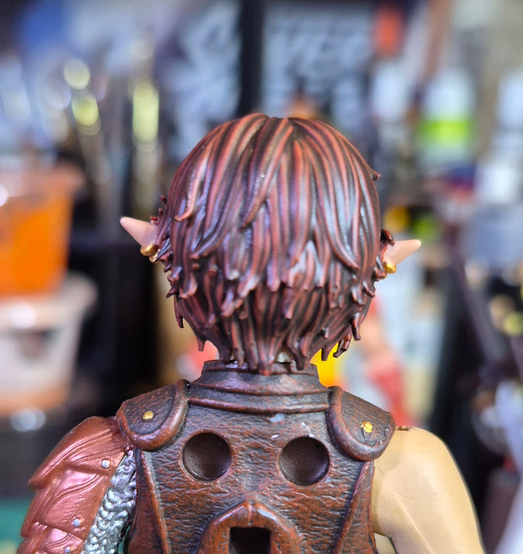 Brown Haired Female Elf Head For Legions