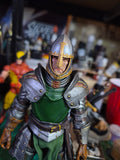 White Haired Human Veteran head with Helmet for Legions