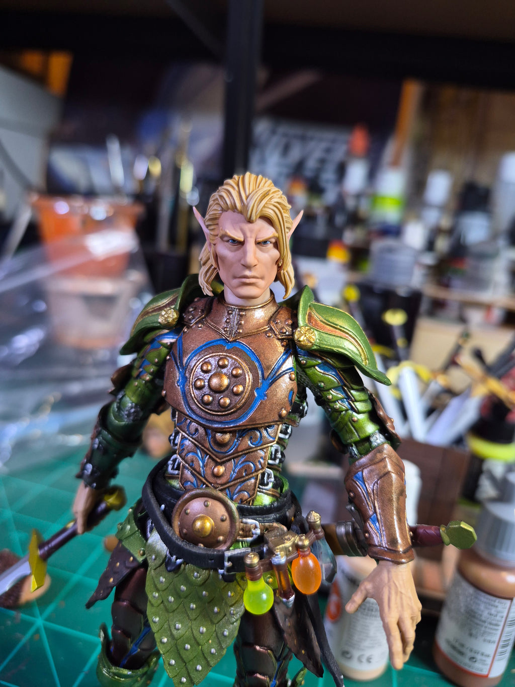 Blonde Male Elf Head for Legions