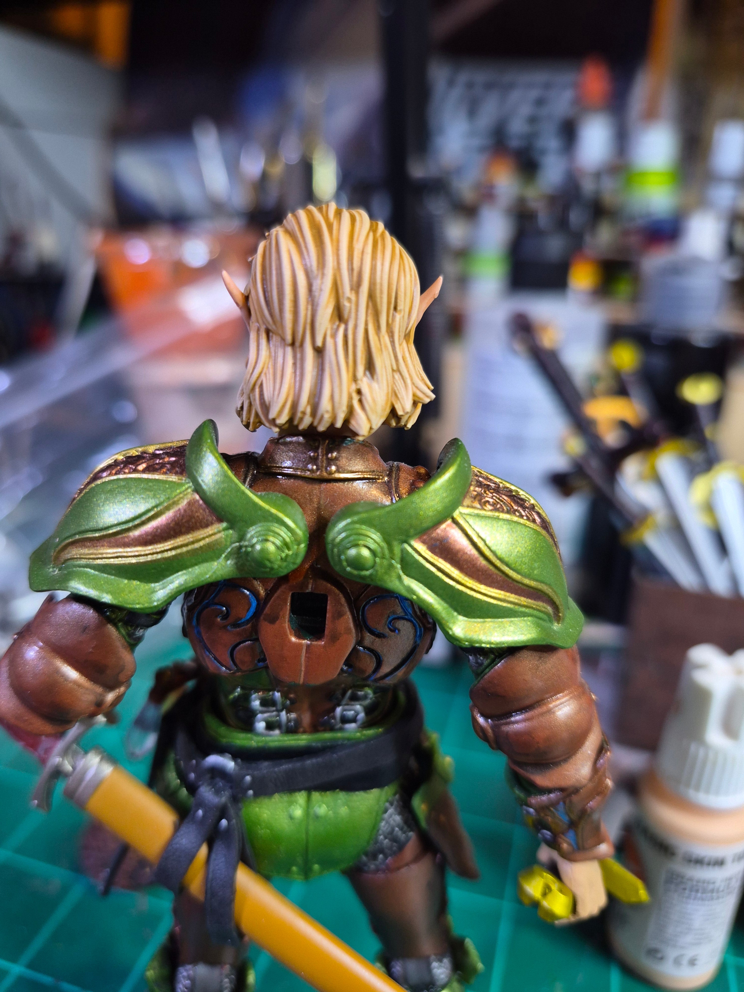 Blonde Male Elf Head for Legions