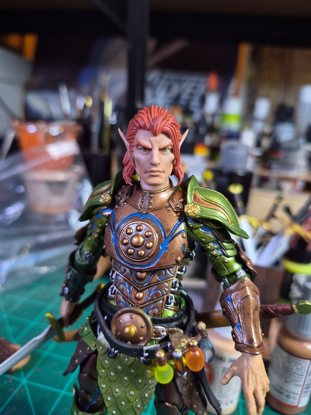 Redhead Male Elf Head for Legions