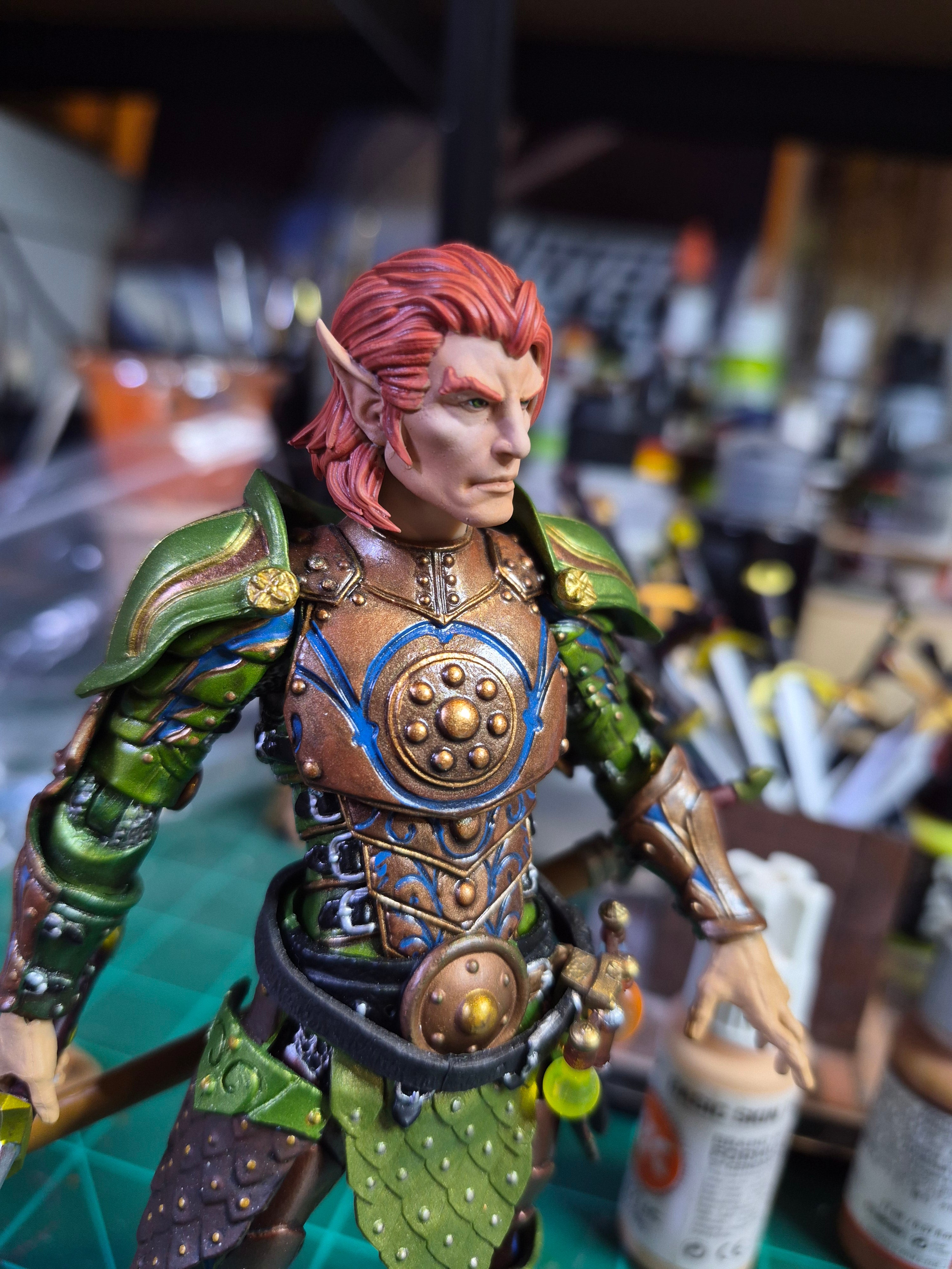 Redhead Male Elf Head for Legions