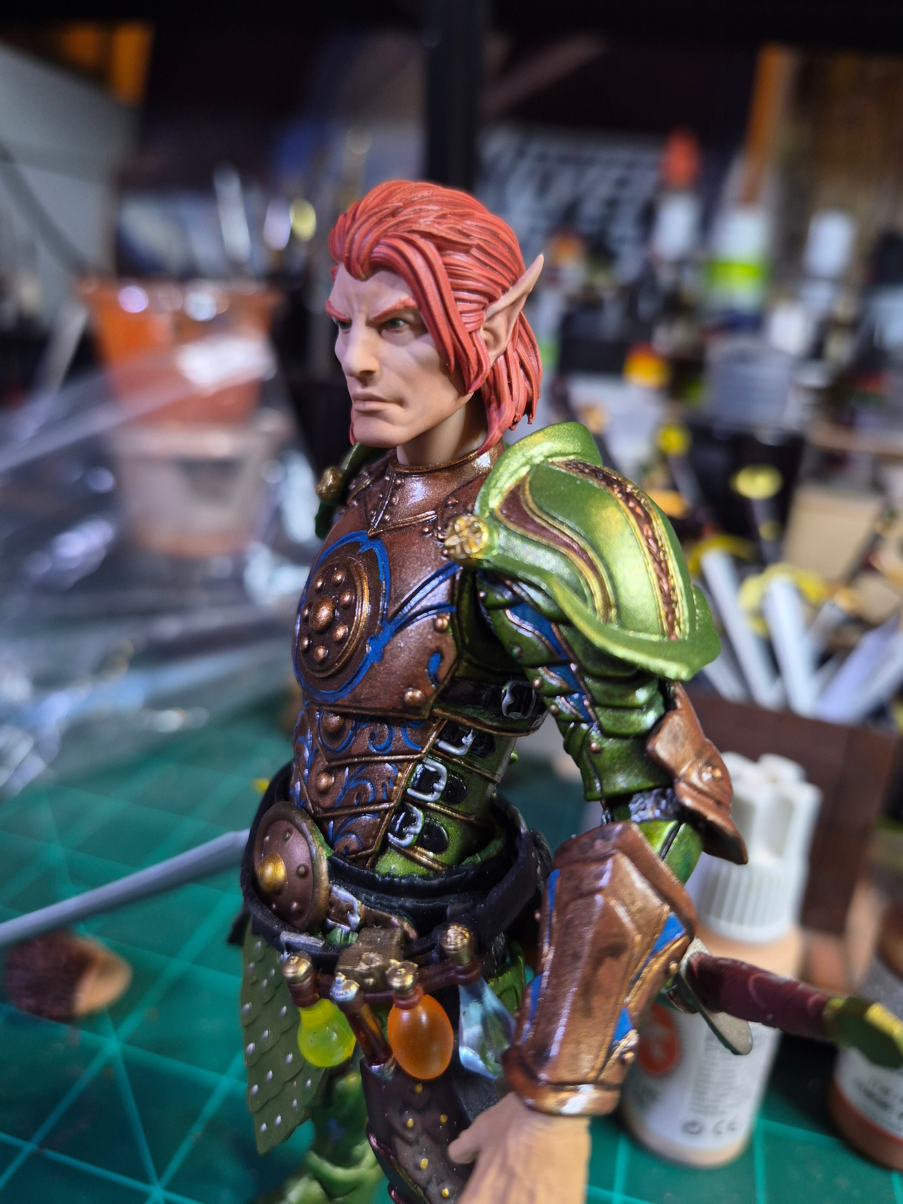 Redhead Male Elf Head for Legions