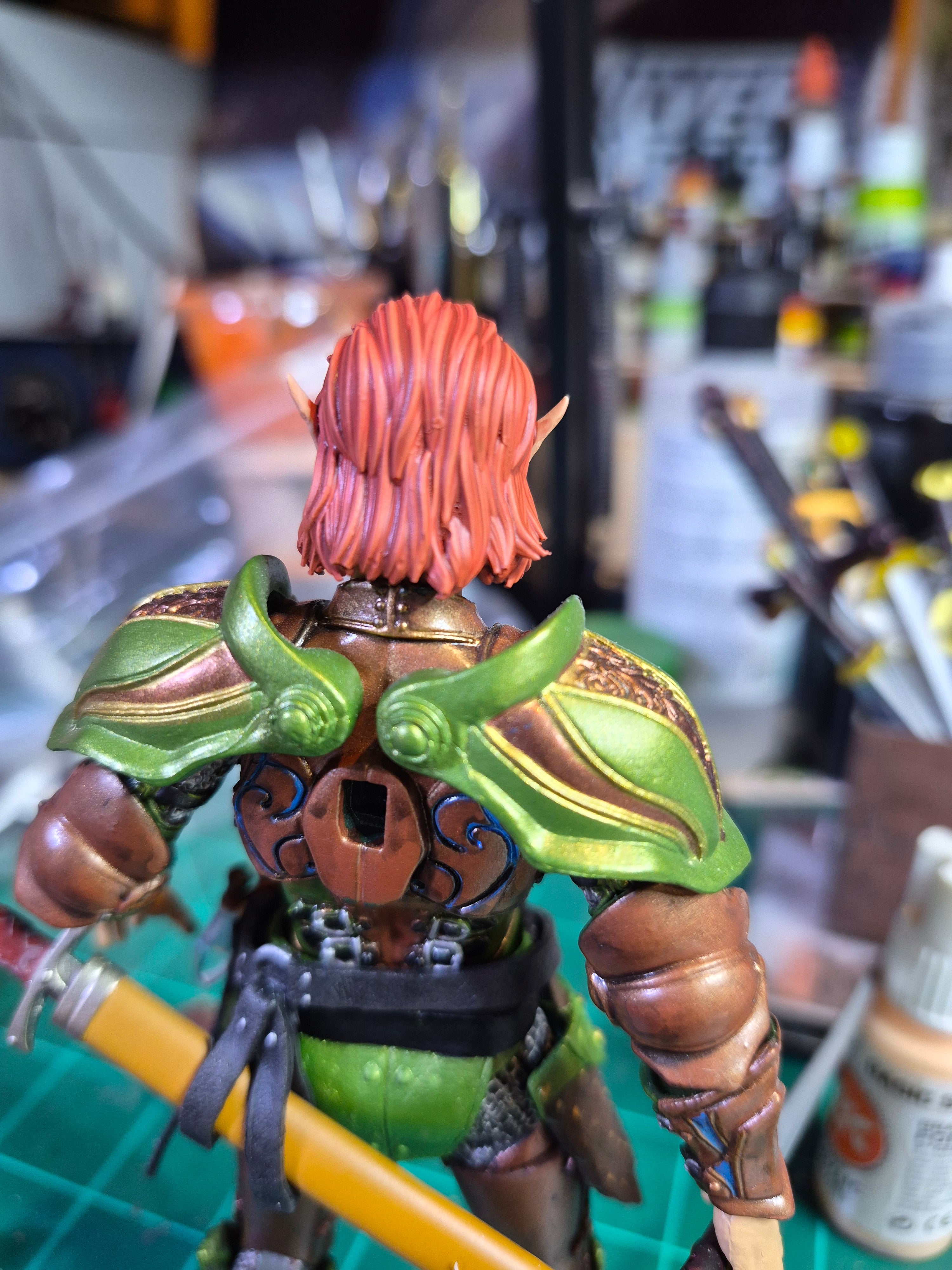 Redhead Male Elf Head for Legions