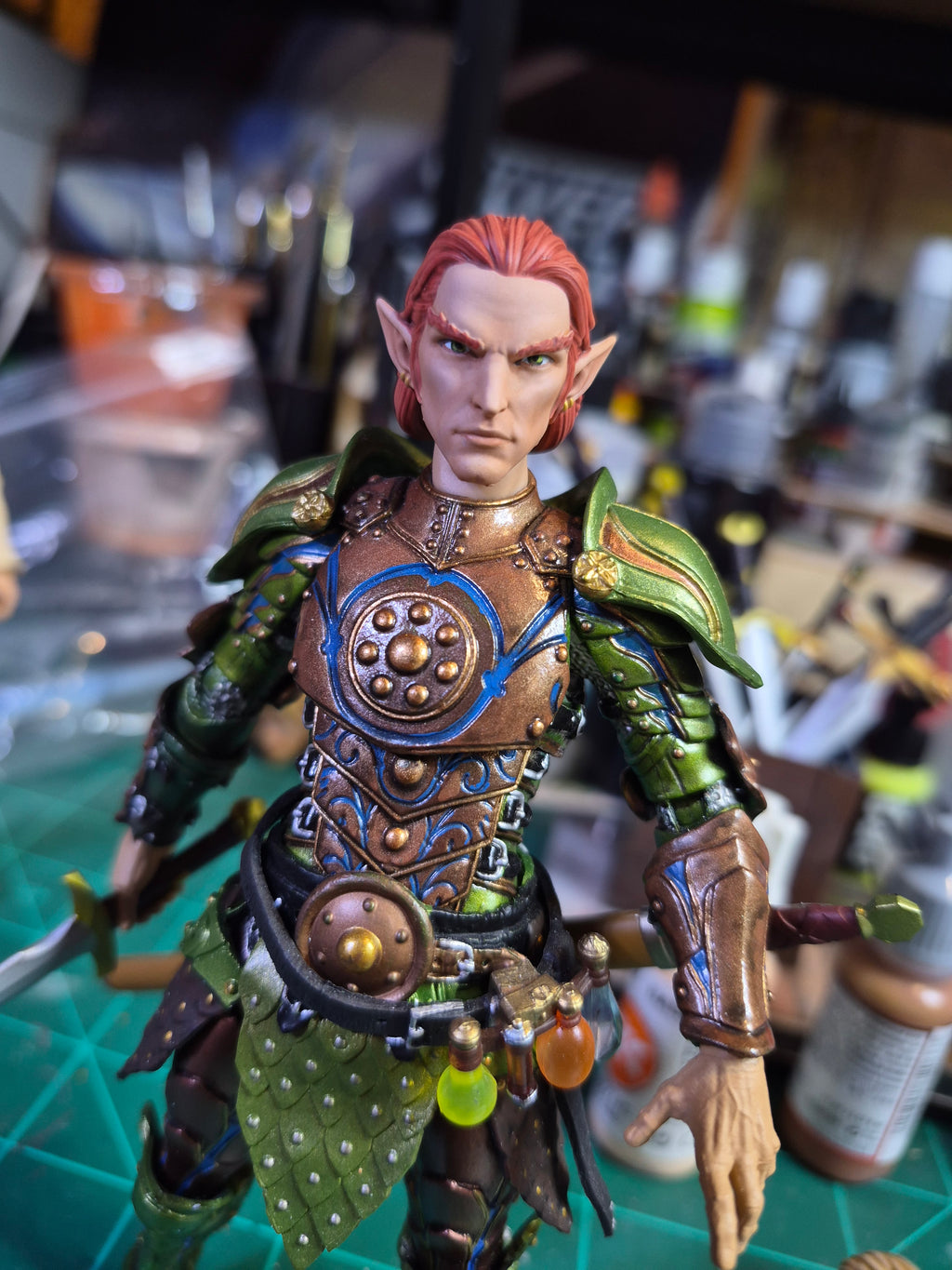 Redhead Male Elf head for Legions