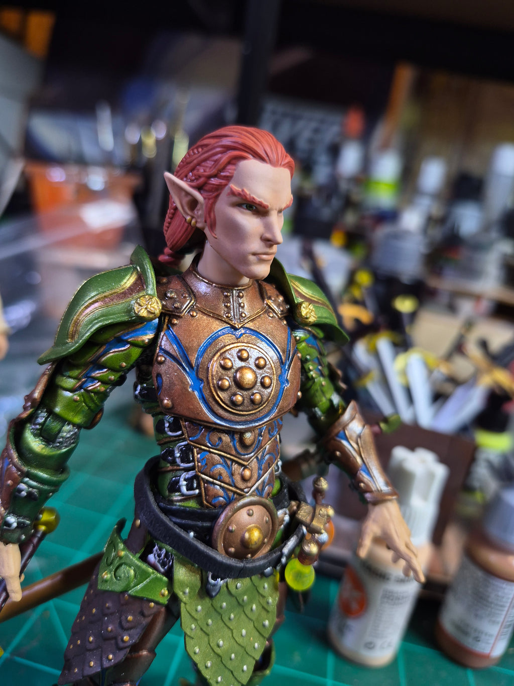 Redhead Male Elf head for Legions
