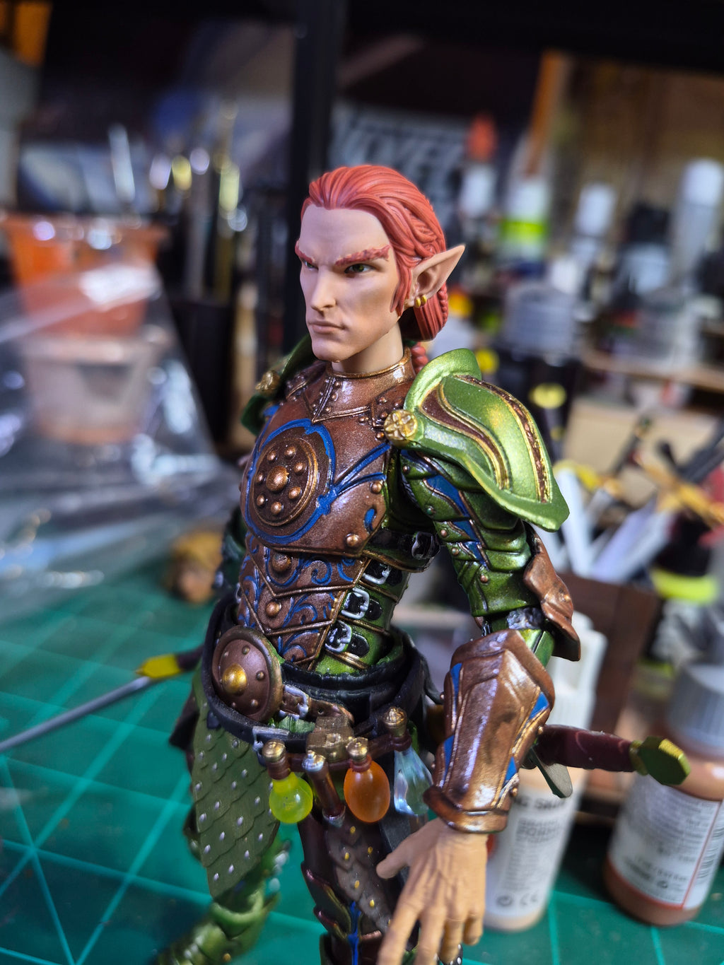 Redhead Male Elf head for Legions