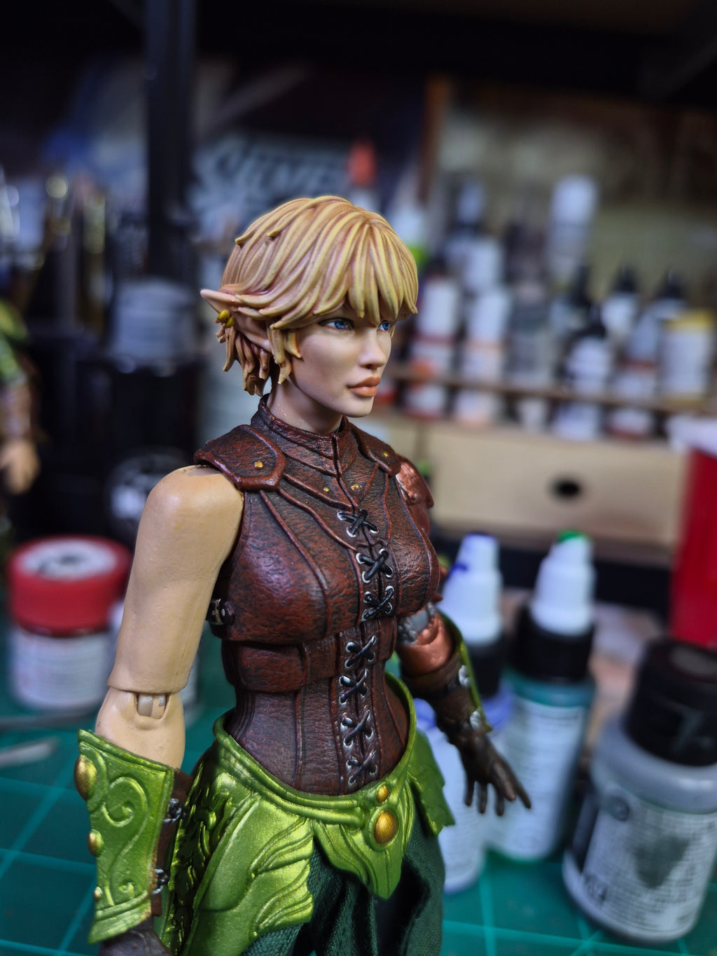 Blonde Female Elf Head for Legions