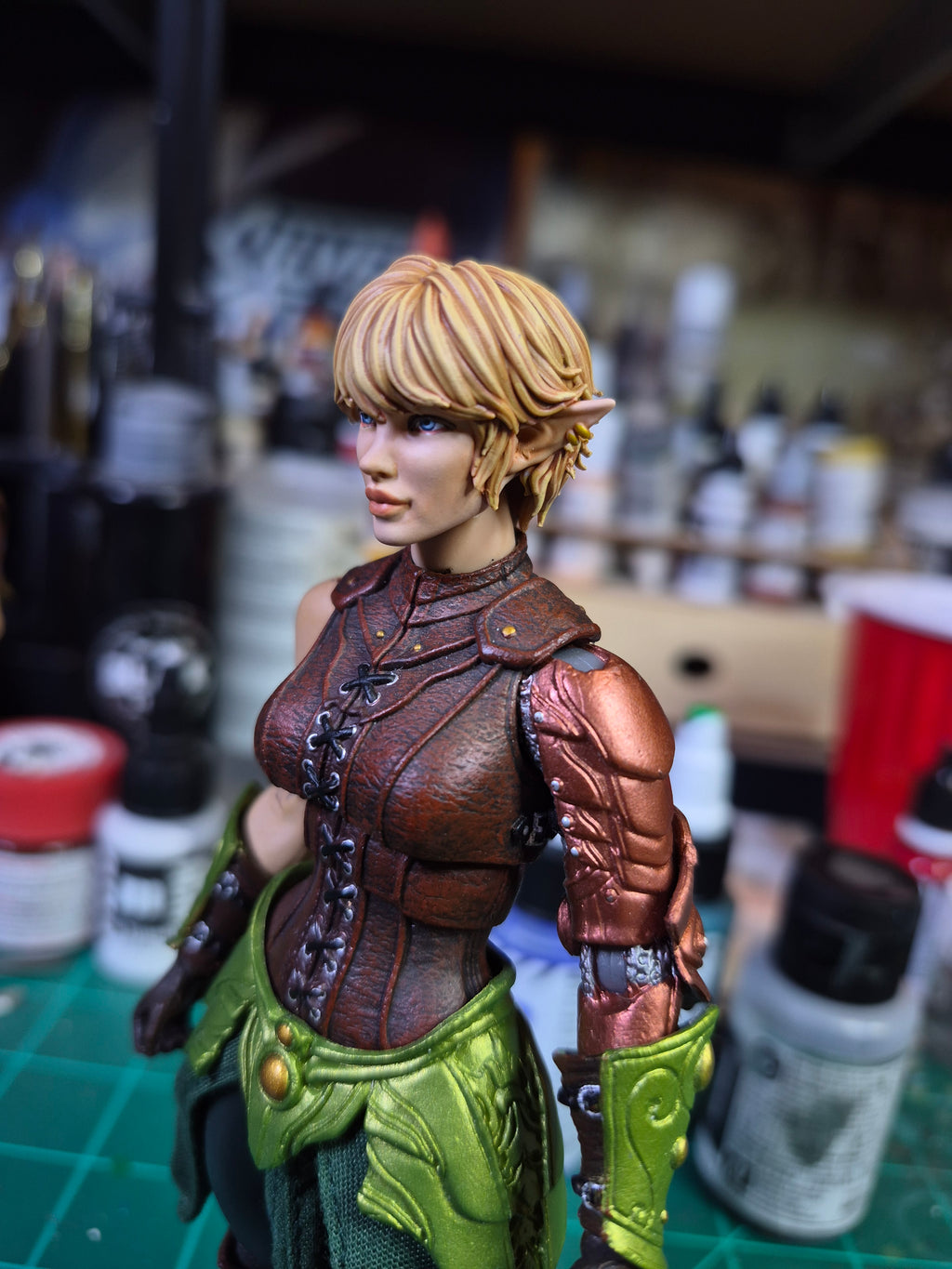 Blonde Female Elf Head for Legions