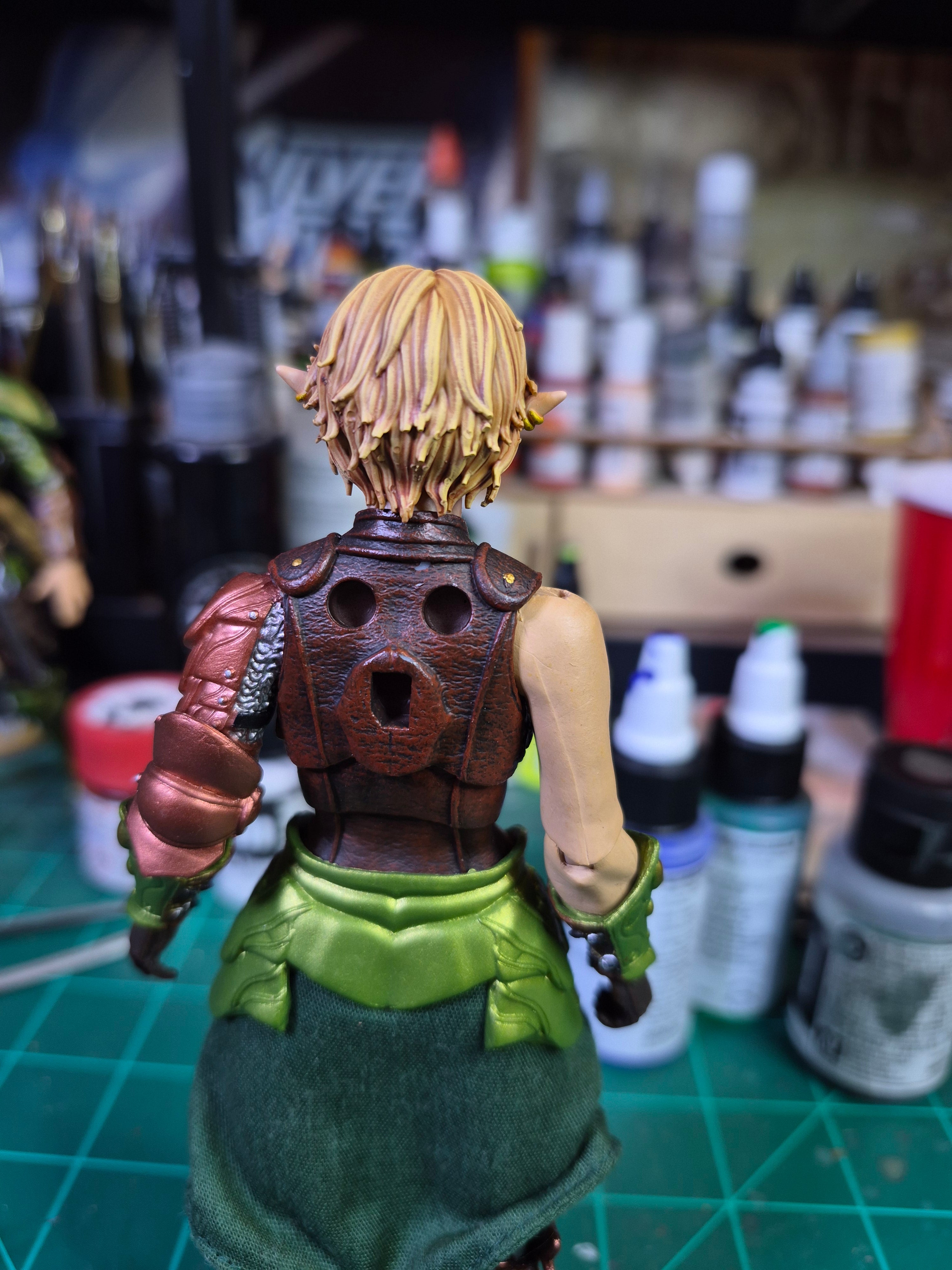 Blonde Female Elf Head for Legions