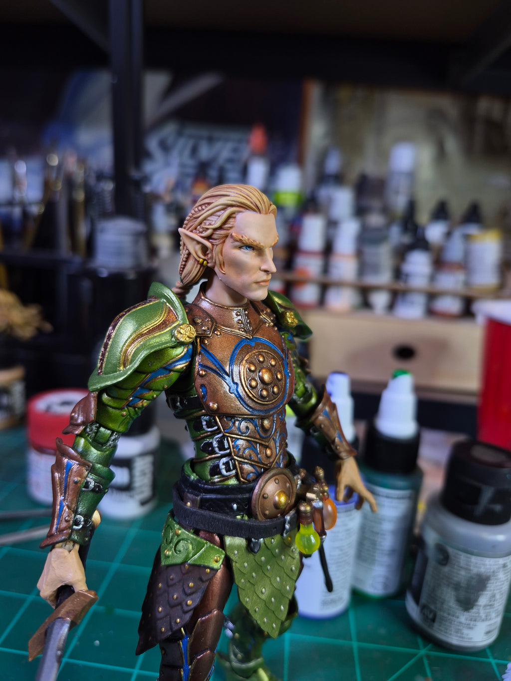 Blonde Male Elf Head for Legions