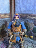 Black haired hooded Dwarf head for Legions
