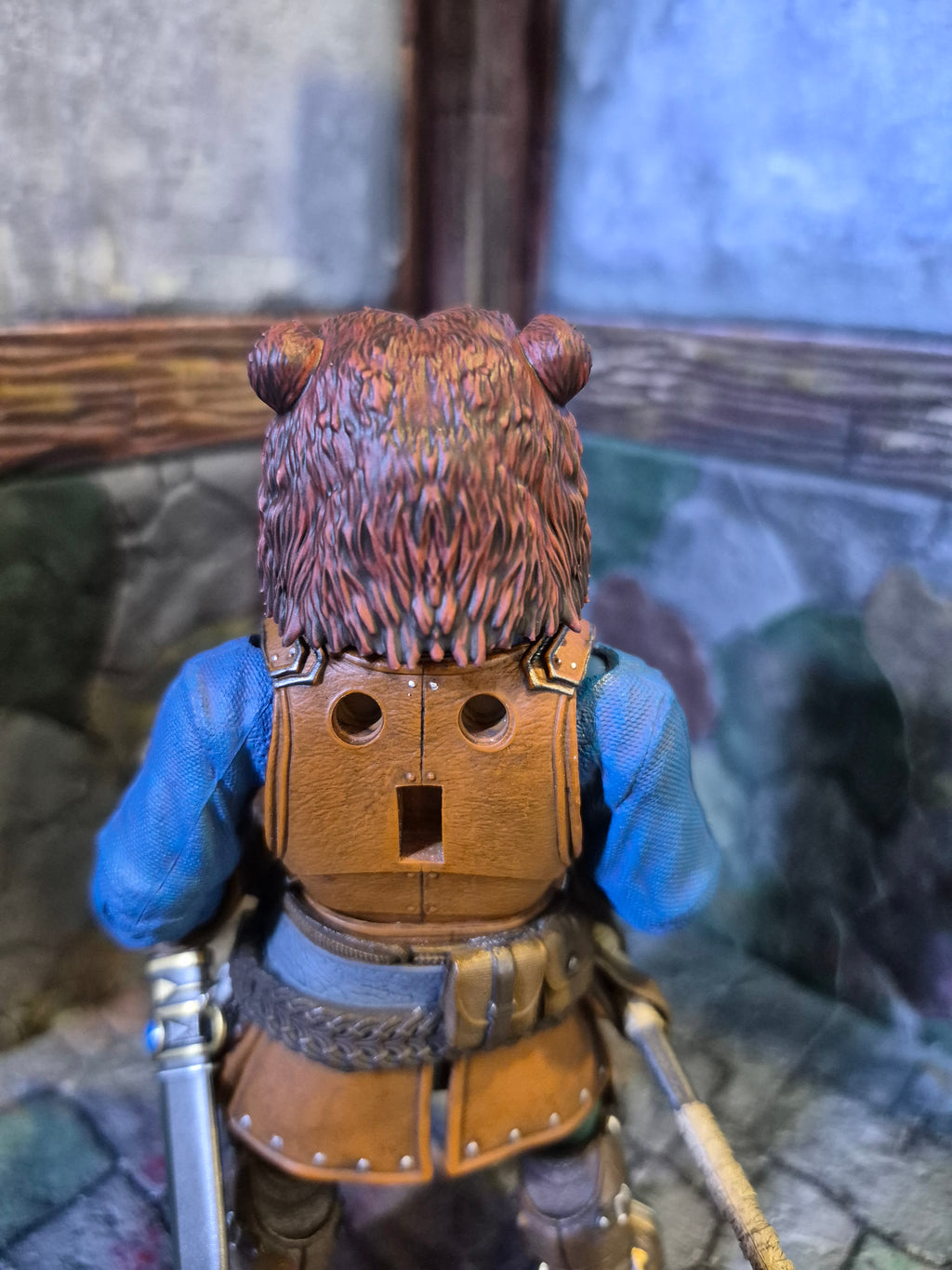 Black Haired Bear Hunter Dwarf head for Legions