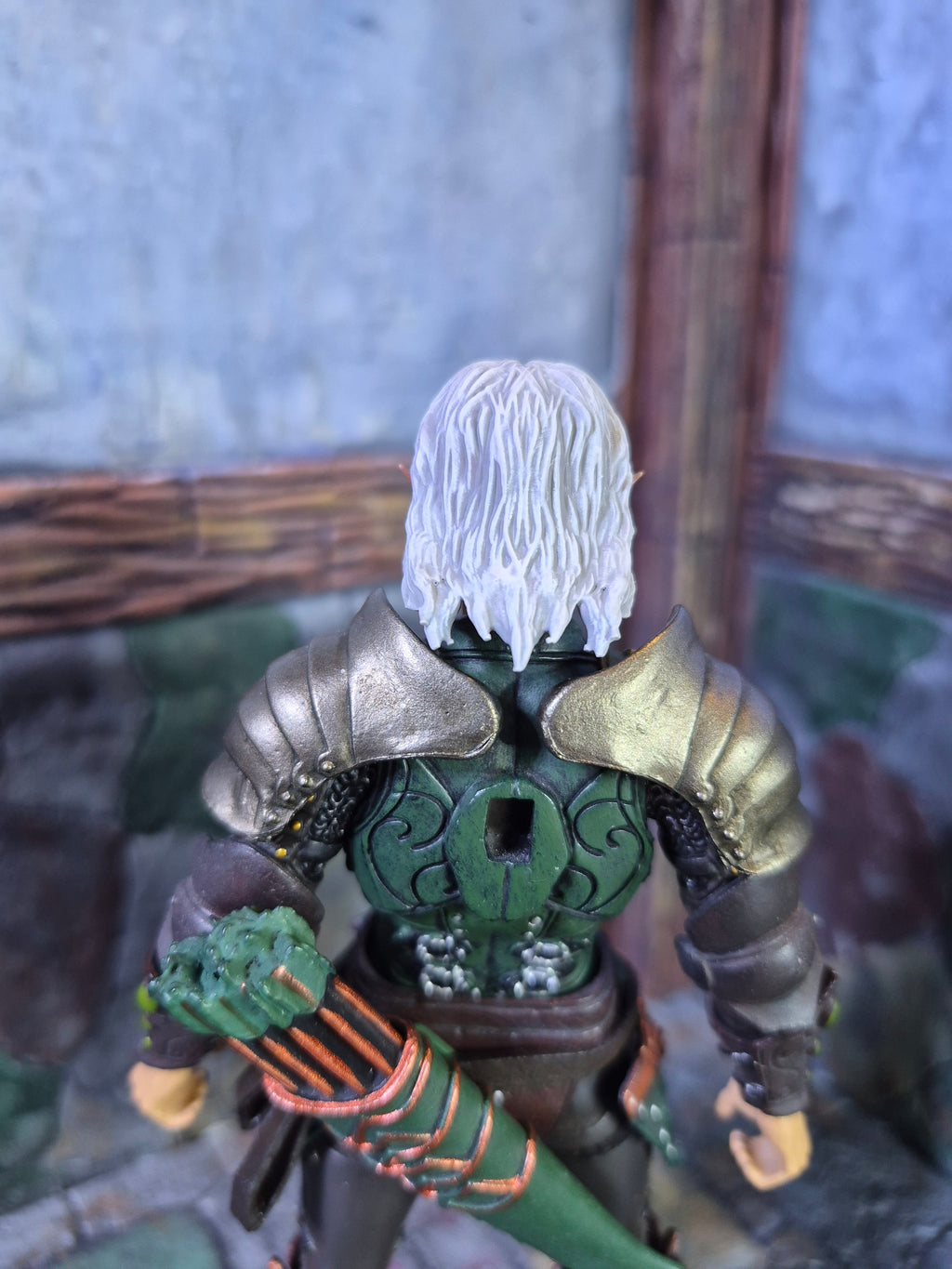White Hair Elf head for Legions