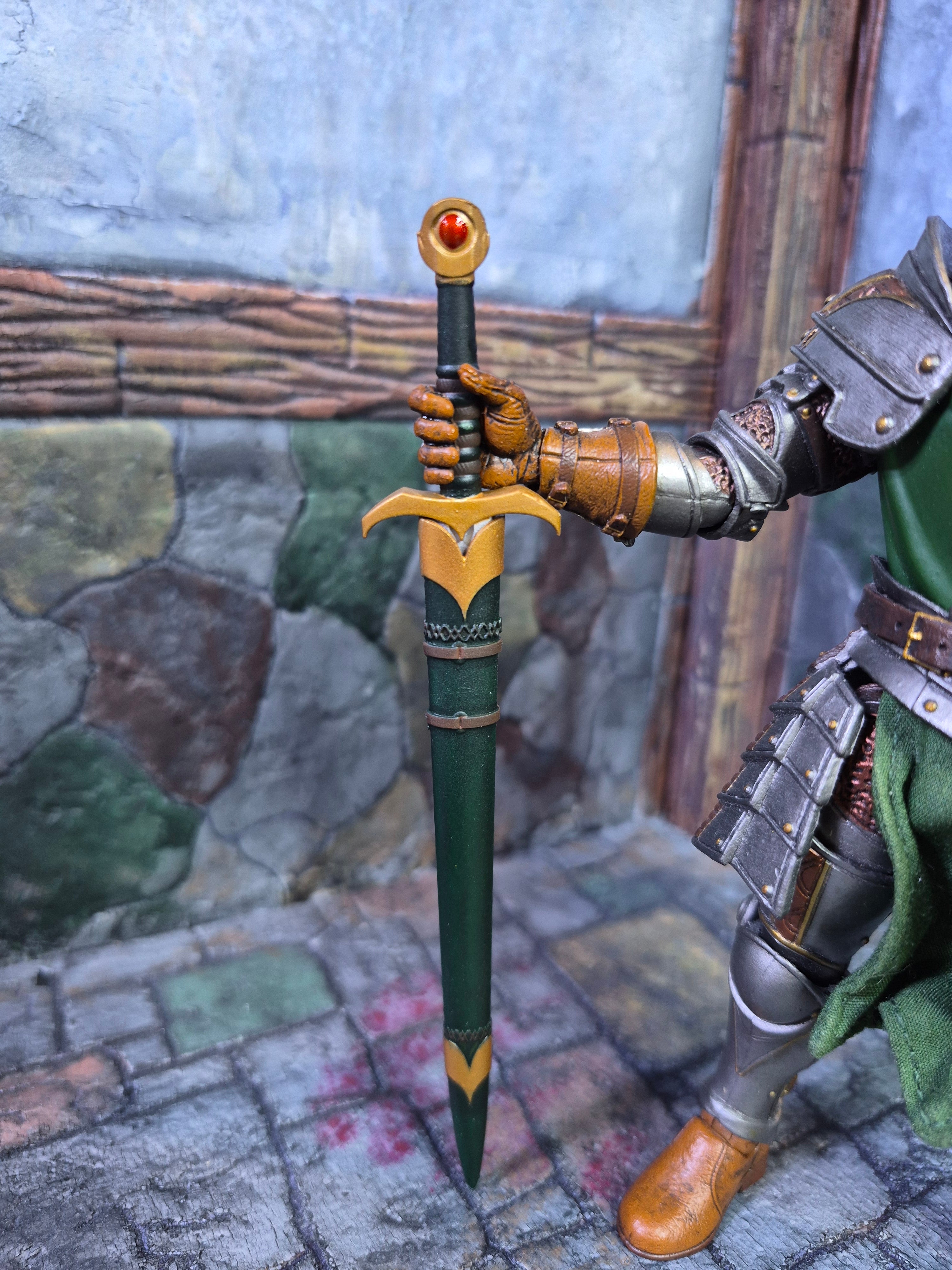Elven Bastard Sword with sheath