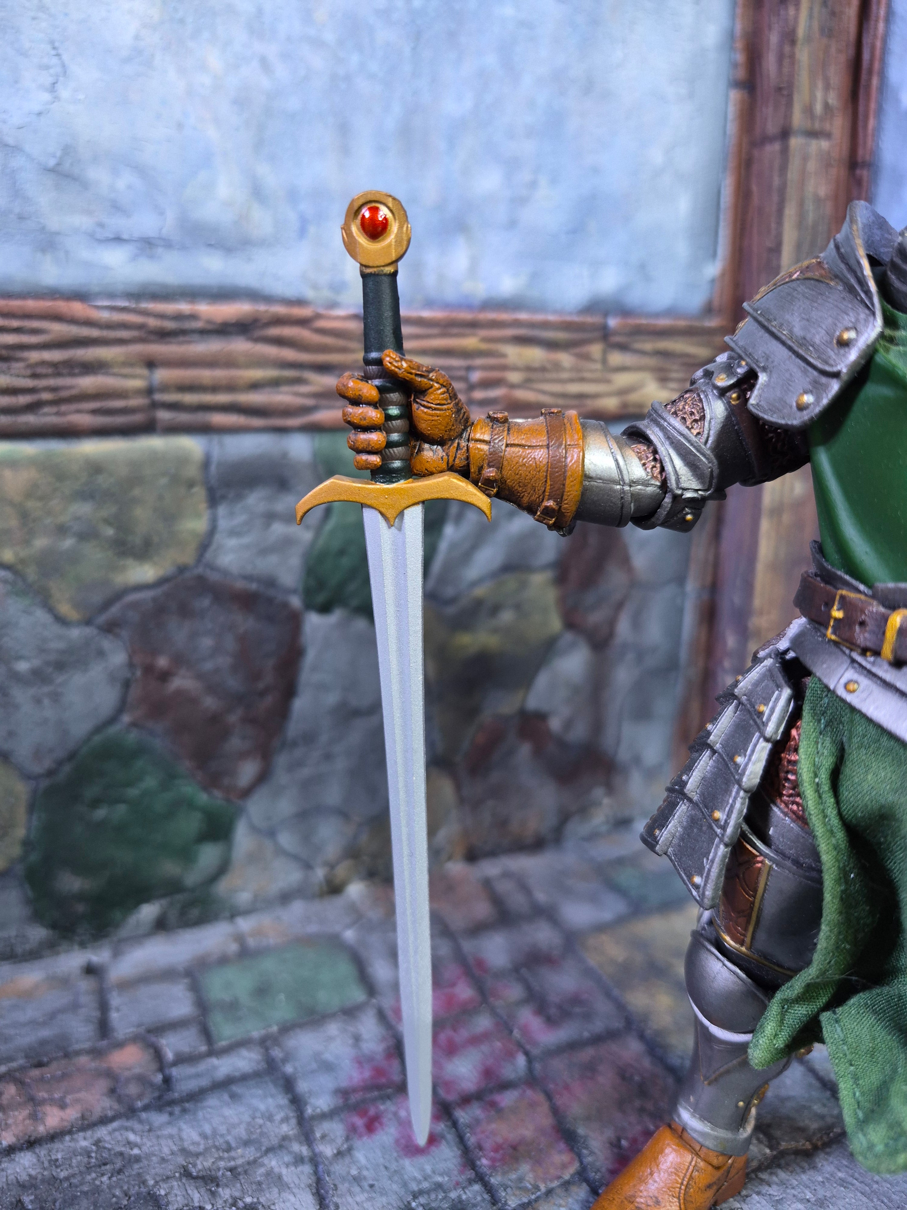 Elven Bastard Sword with sheath