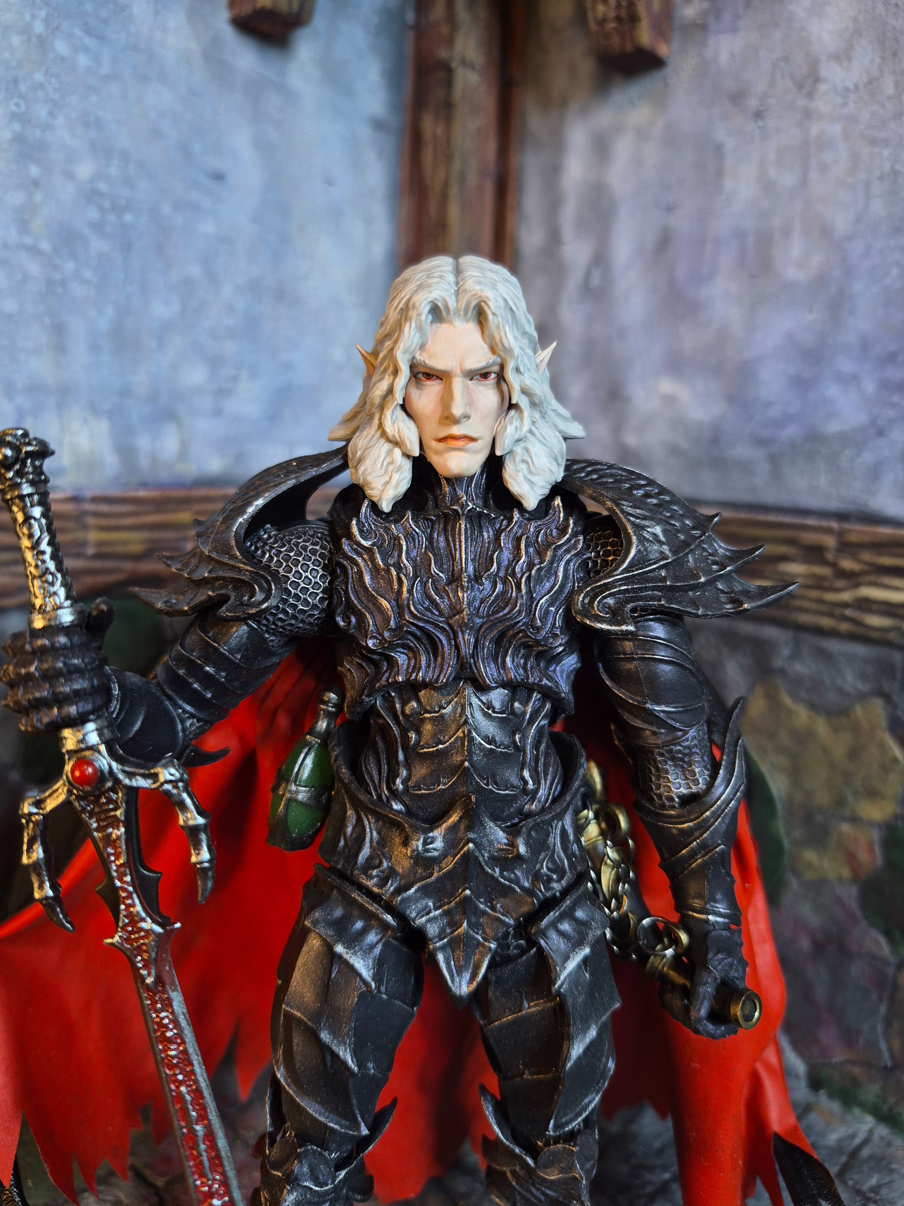 Long Haired Elf head for Savage Crucible