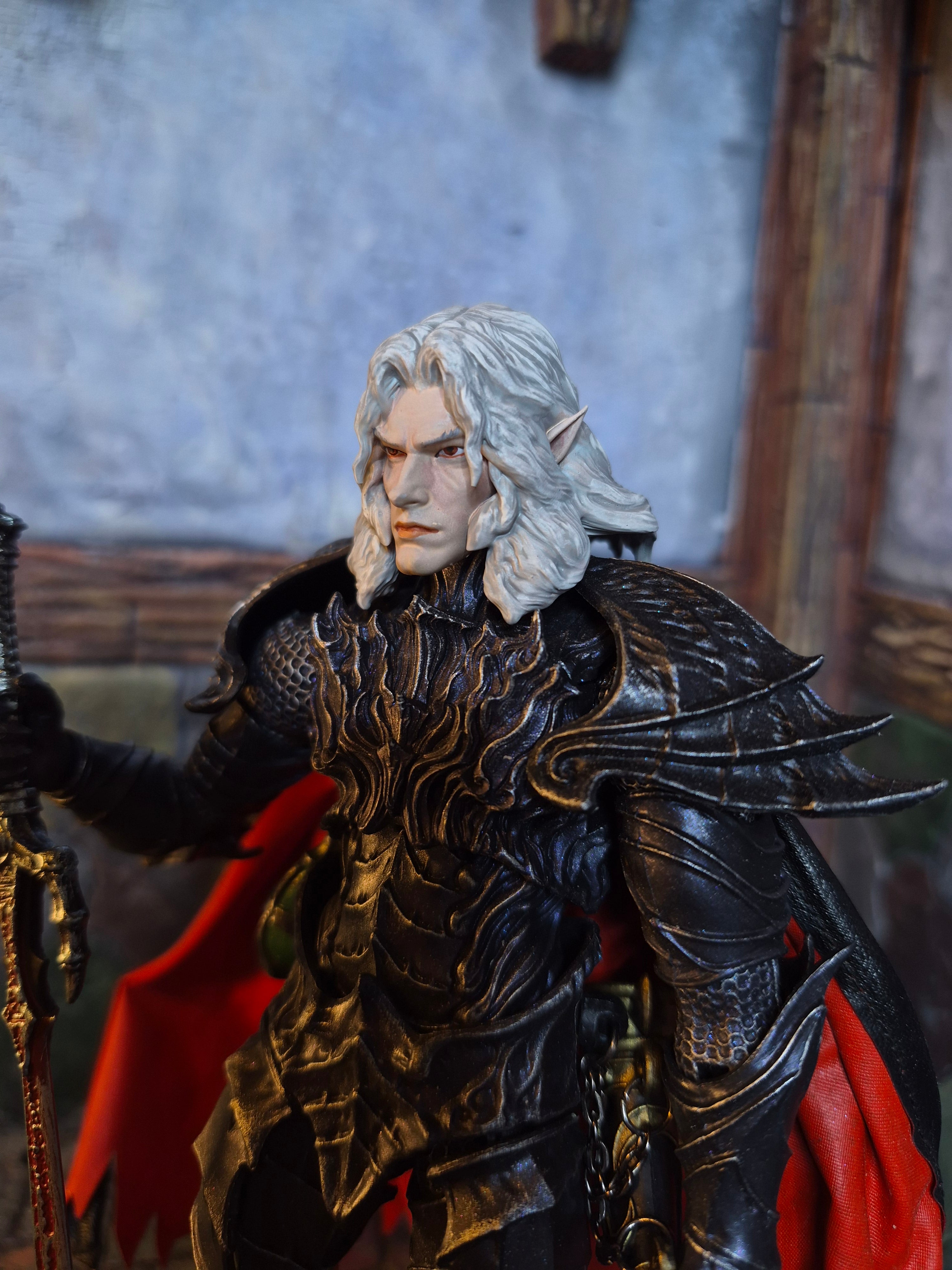 Long Haired Elf head for Savage Crucible