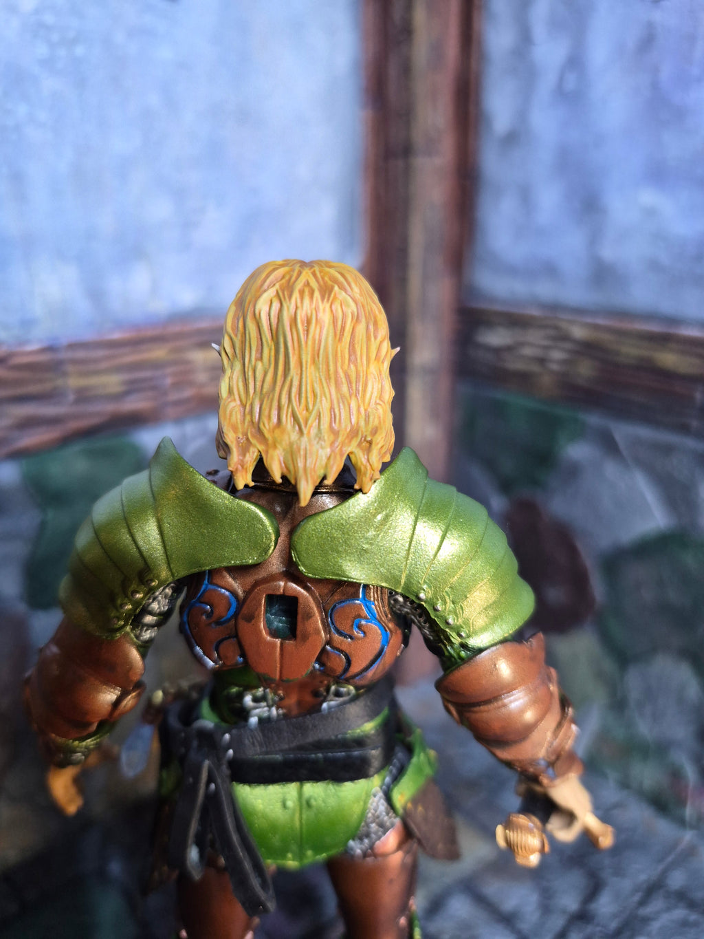 Blonde Male Elf head for V2 Legions